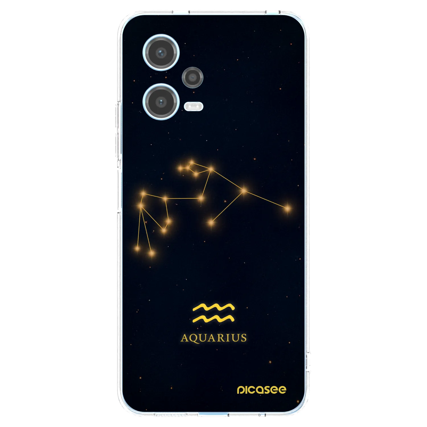 Picasee silikonska prozirna maskica za Xiaomi Redmi Note 12 5G - AQUARIUS