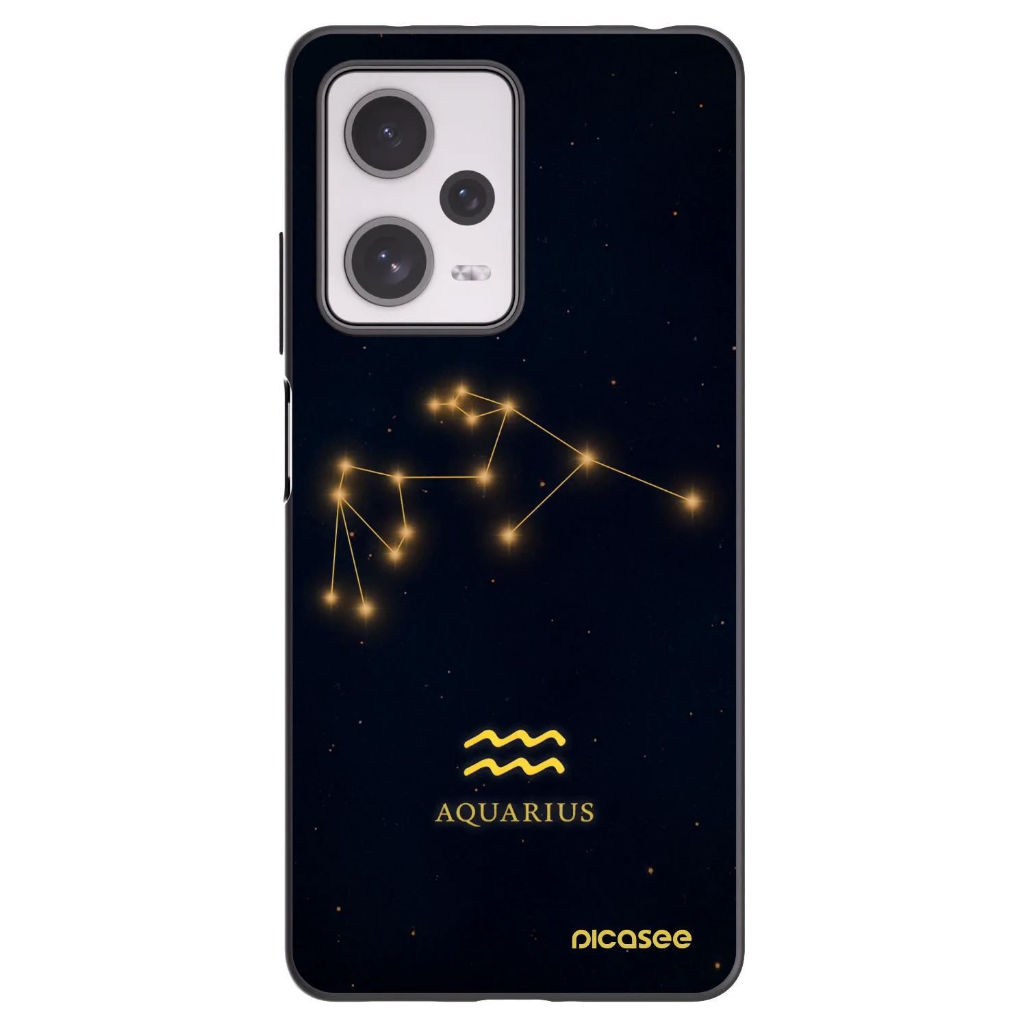 Picasee crna silikonska maskica za Xiaomi Redmi Note 12 Pro+ 5G - AQUARIUS