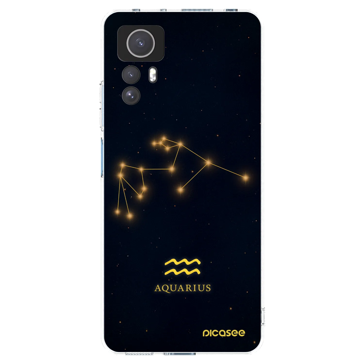 Picasee silikonska prozirna maskica za Xiaomi Redmi Note 12S - AQUARIUS