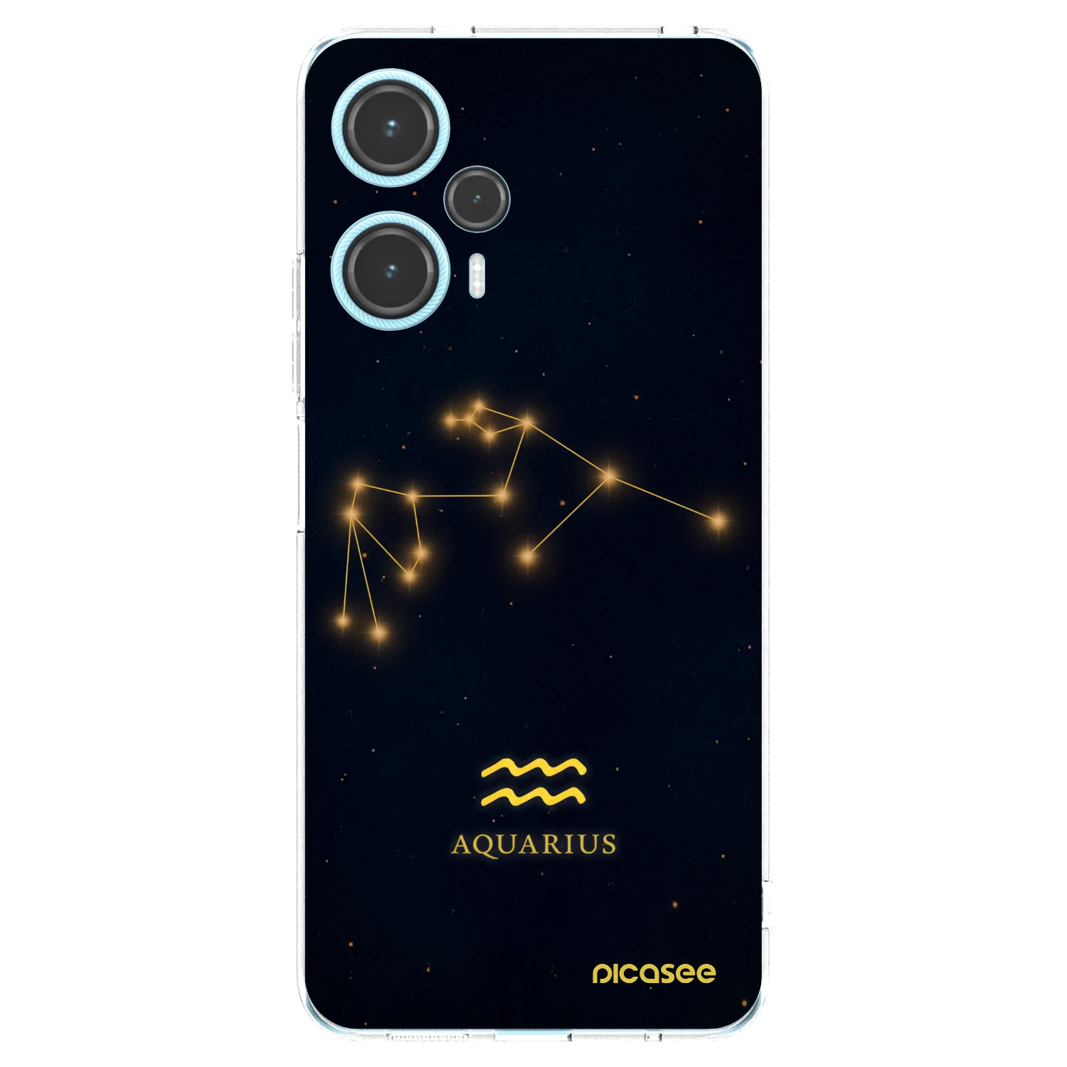 Picasee silikonska prozirna maskica za Xiaomi Poco F5 - AQUARIUS