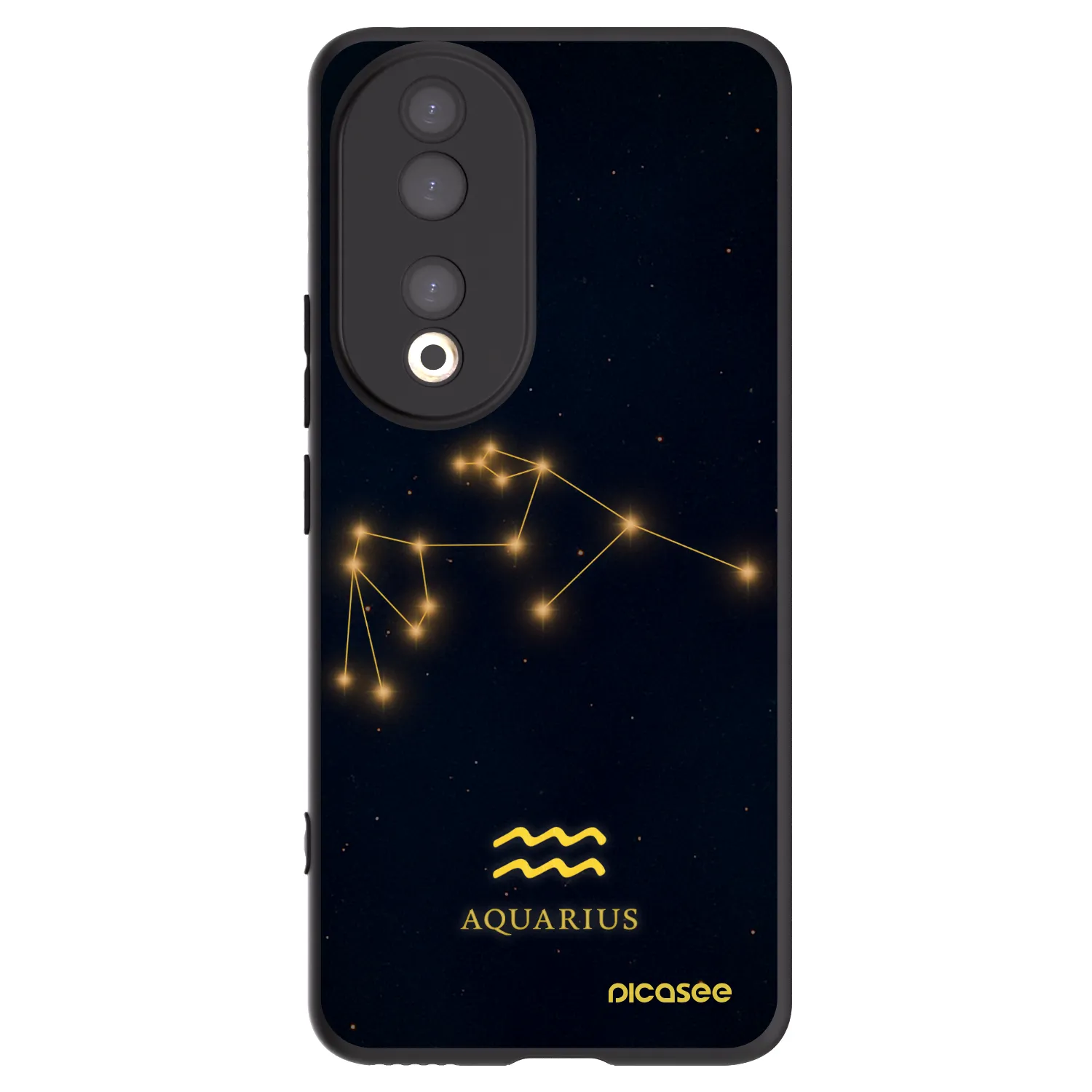 Picasee crna silikonska maskica za Honor 90 5G - AQUARIUS