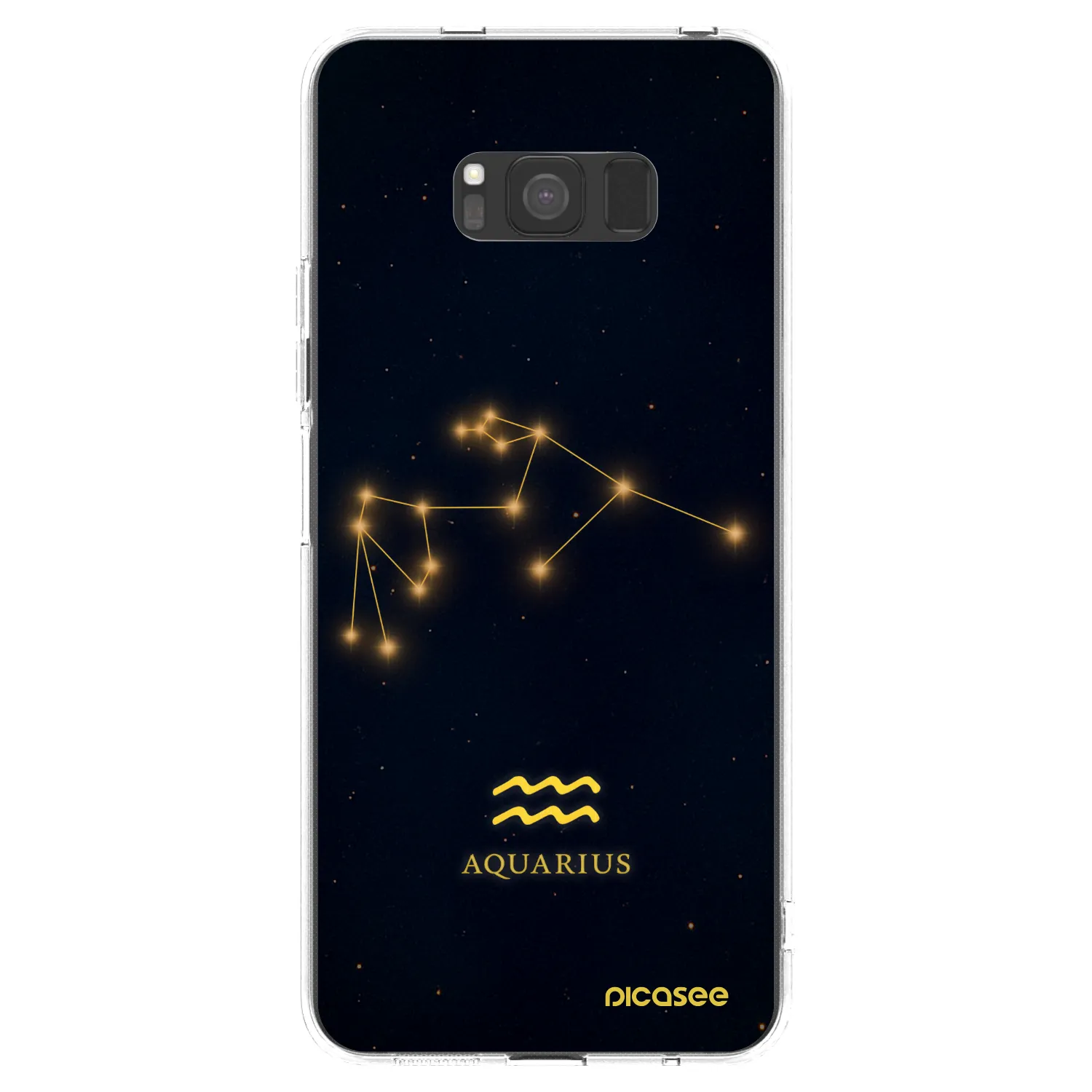 Picasee silikonska prozirna maskica za Samsung Galaxy S8 G950F - AQUARIUS