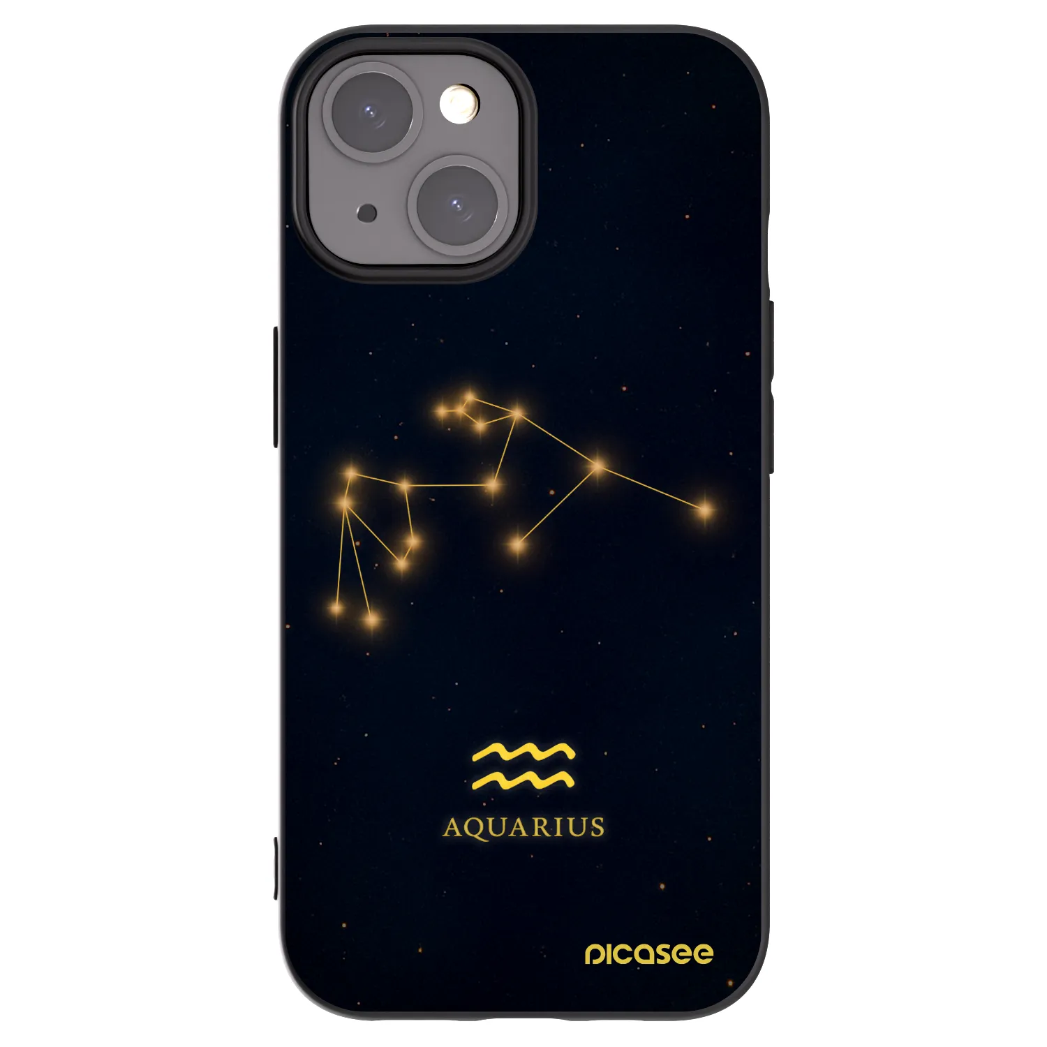 Picasee crna silikonska maskica za Apple iPhone 15 - AQUARIUS