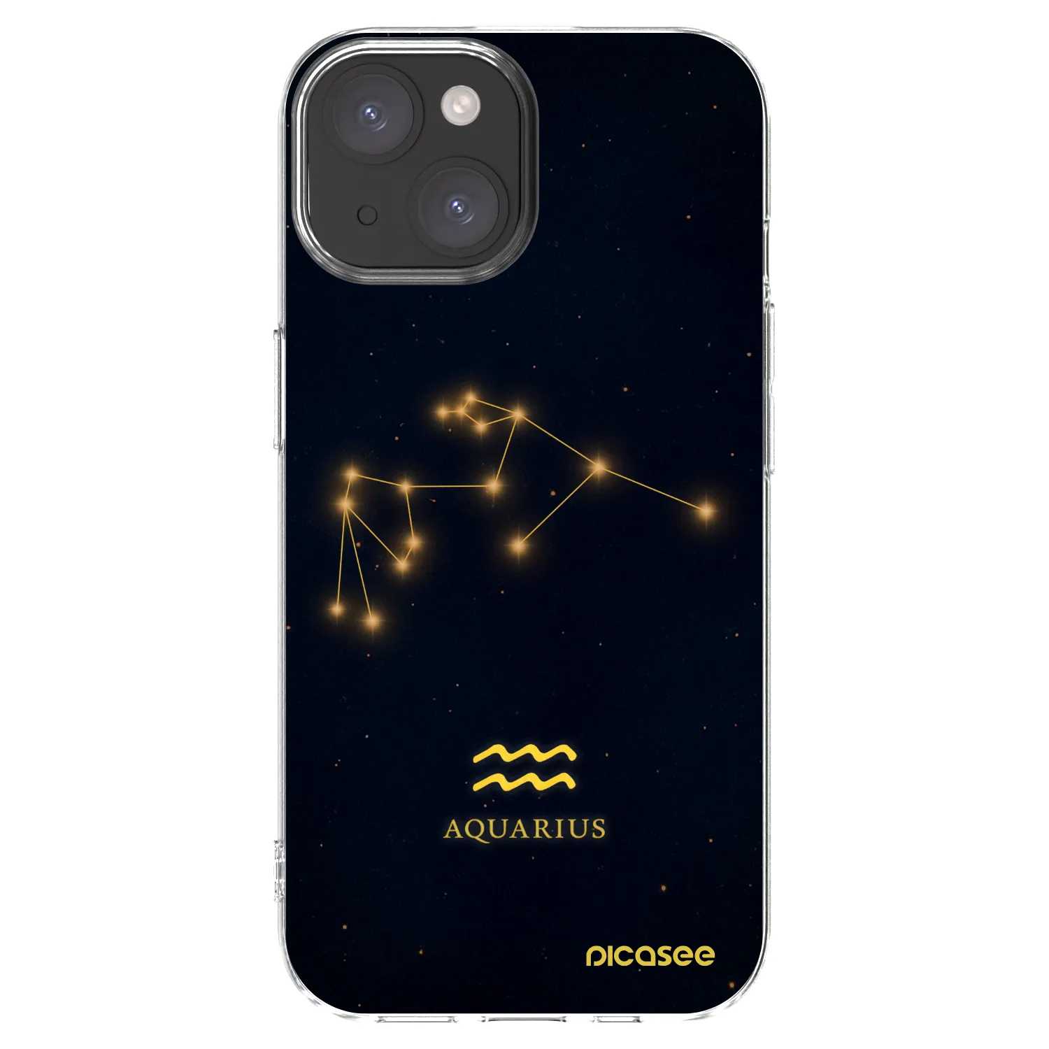 Picasee silikonska prozirna maskica za Apple iPhone 15 - AQUARIUS