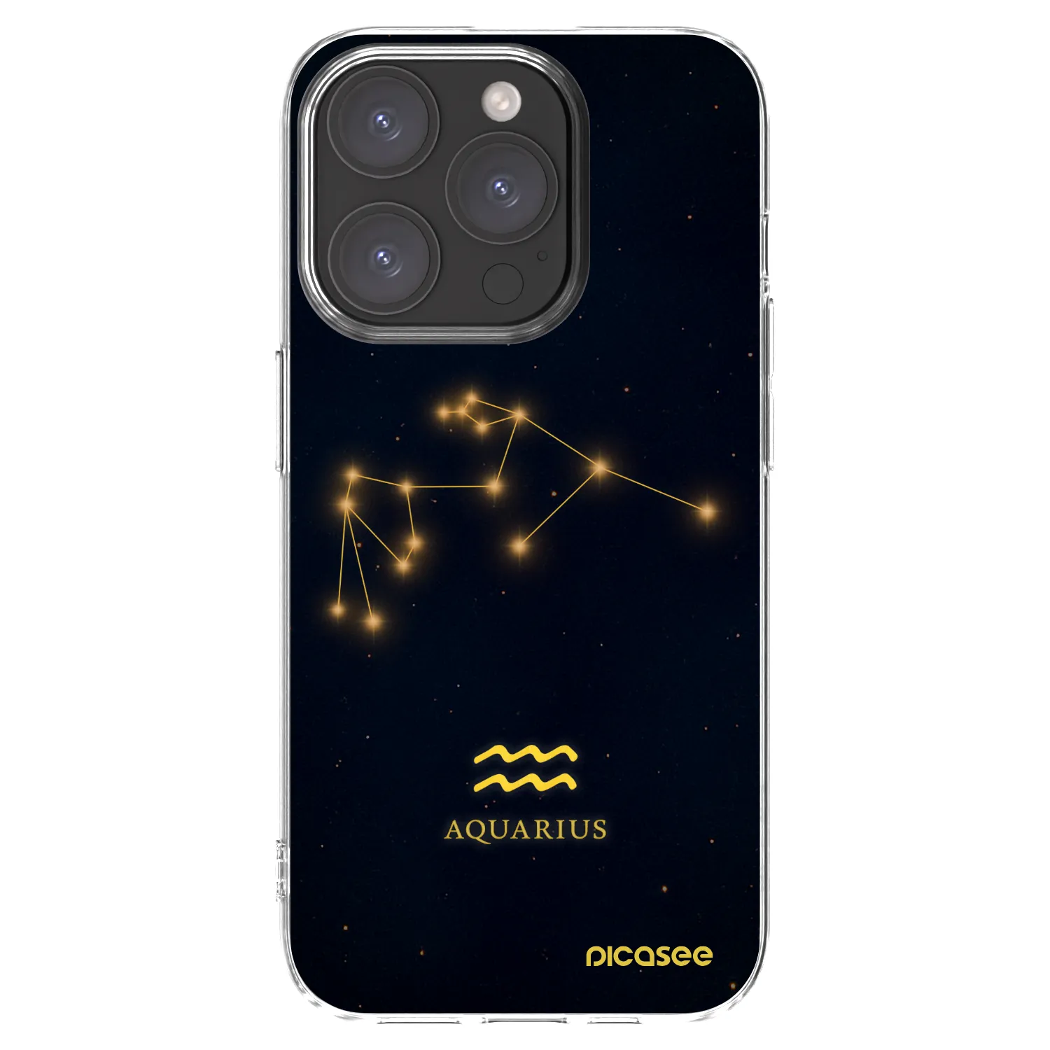 Picasee silikonska prozirna maskica za Apple iPhone 15 Pro - AQUARIUS