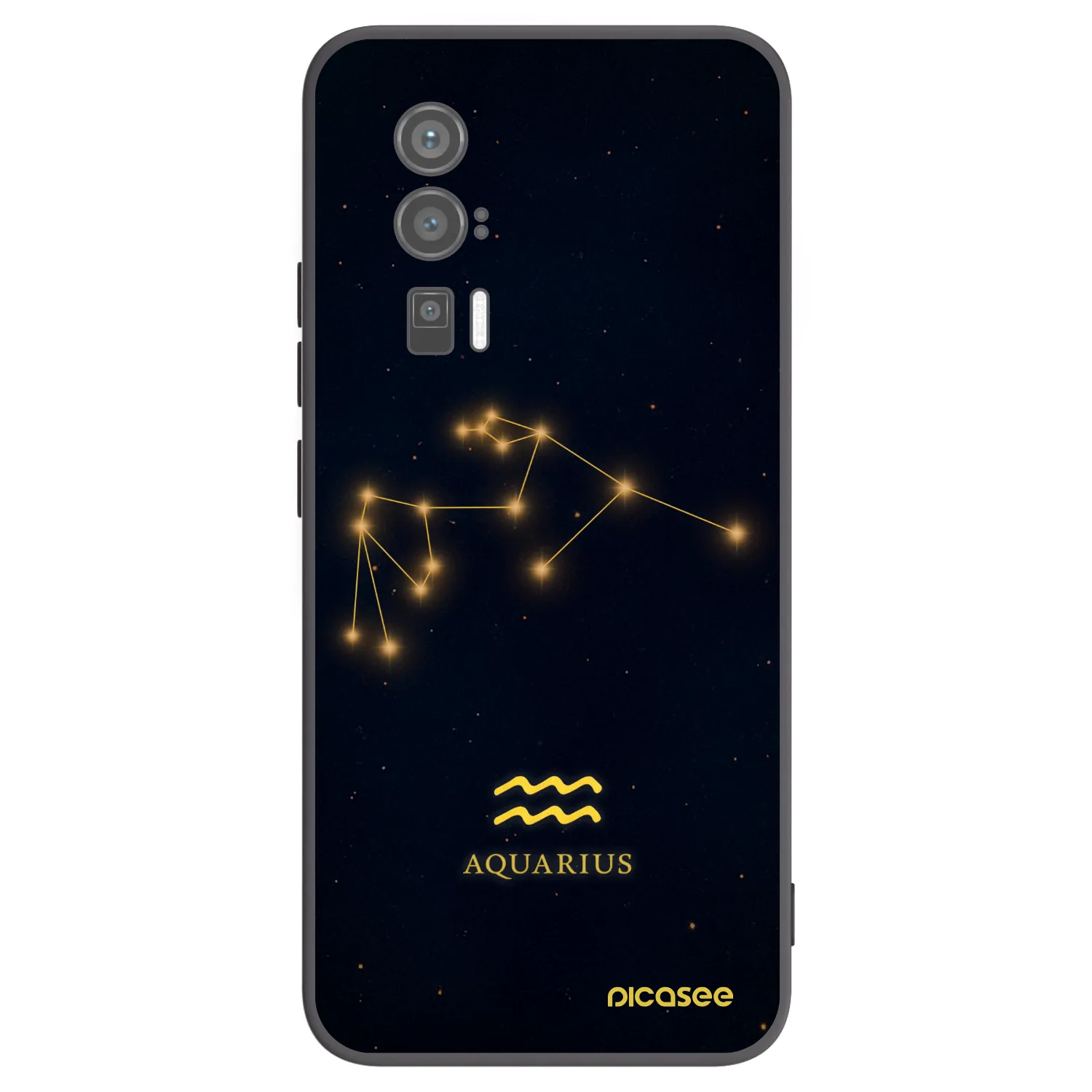 Picasee crna silikonska maskica za Xiaomi Poco F5 Pro 5G - AQUARIUS