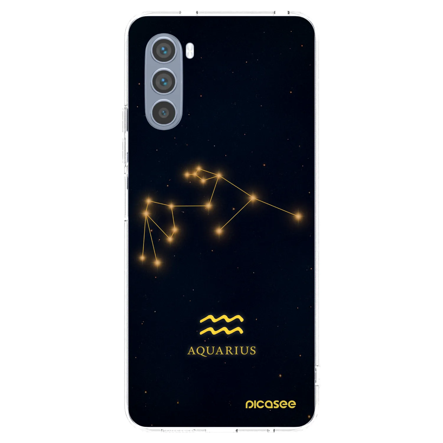 Picasee silikonska prozirna maskica za Motorola Moto G62 - AQUARIUS