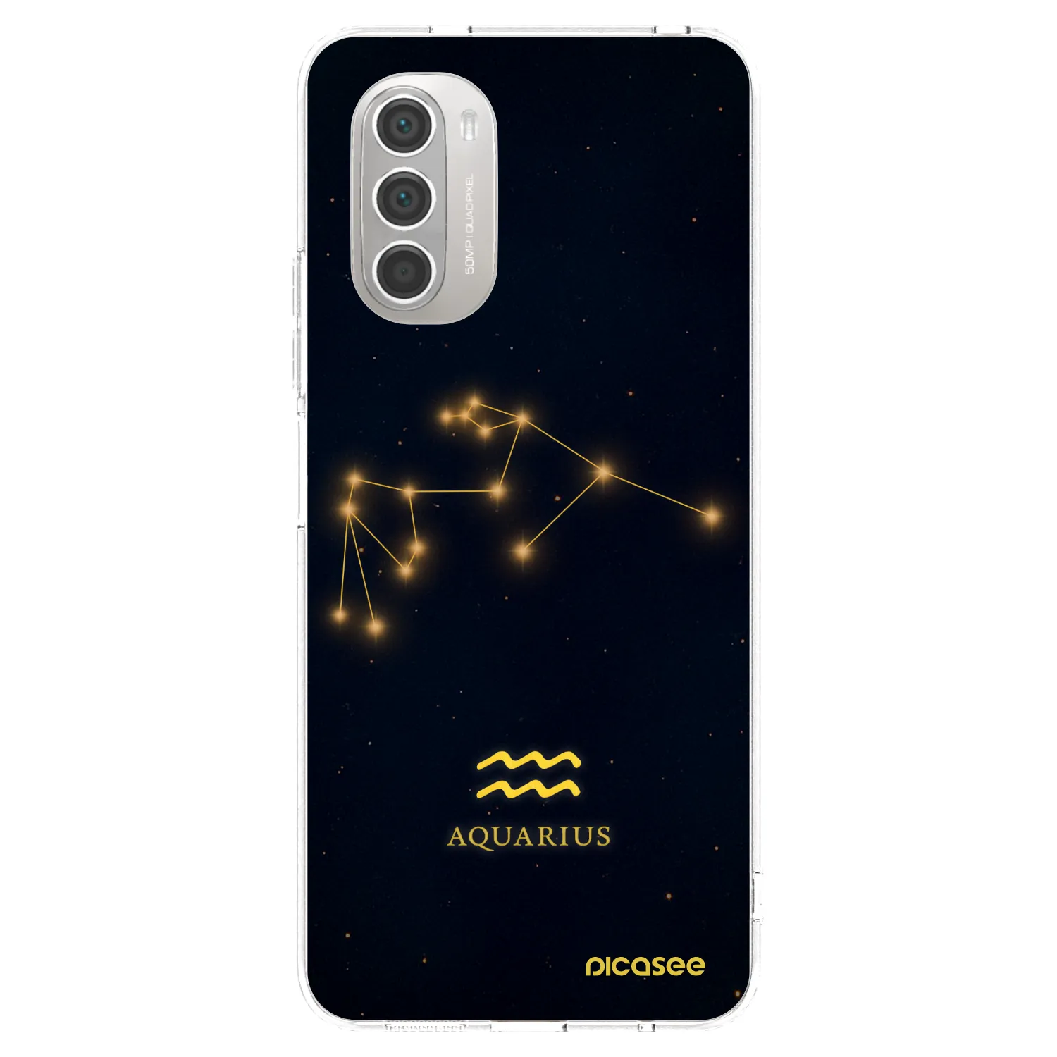 Picasee silikonska prozirna maskica za Motorola Moto G51 - AQUARIUS