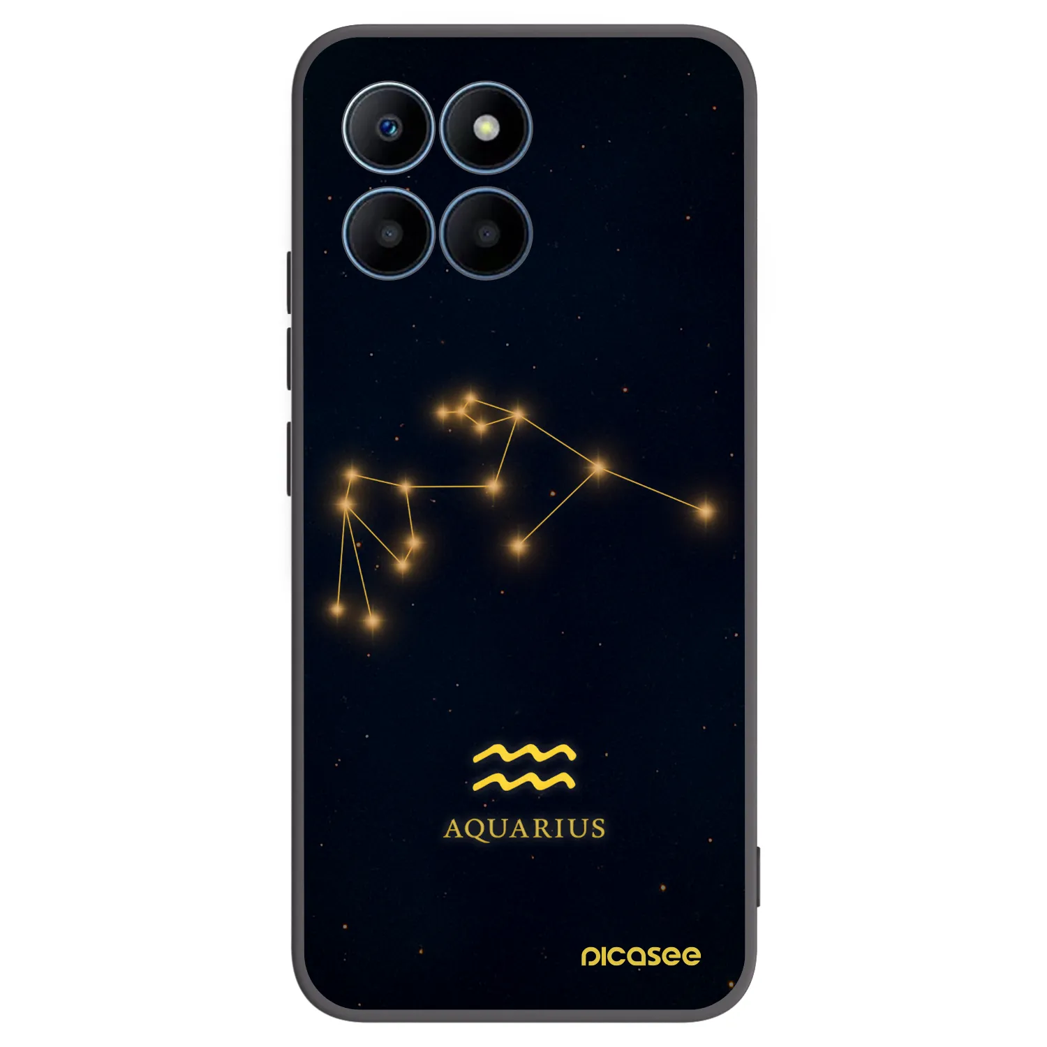 Picasee crna silikonska maskica za Honor 70 Lite - AQUARIUS