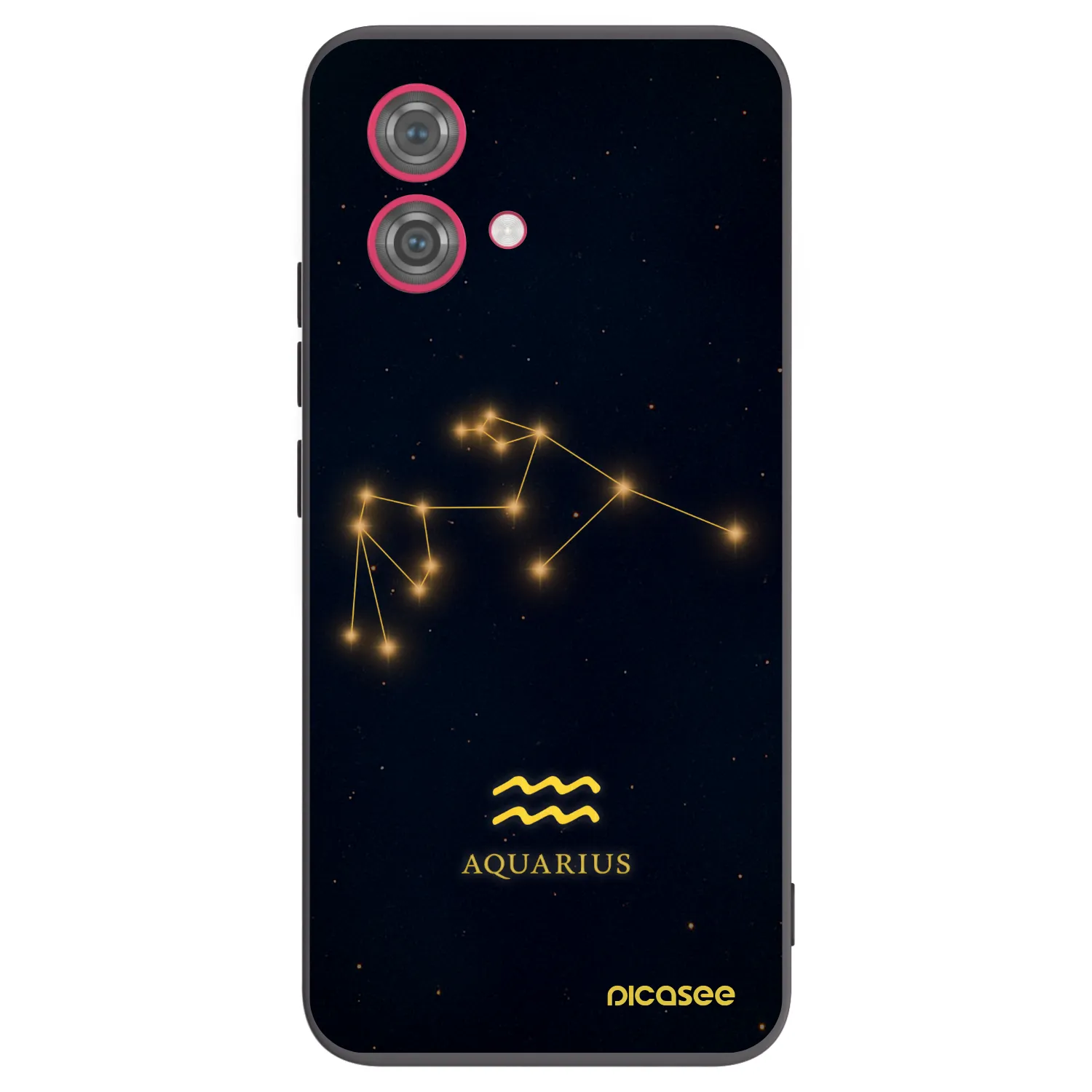 Picasee crna silikonska maskica za Motorola Moto G84 5G - AQUARIUS