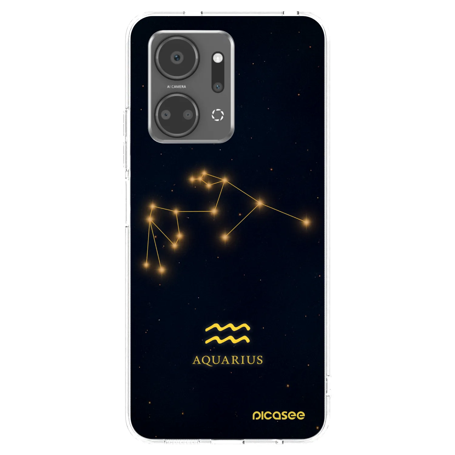 Picasee silikonska prozirna maskica za Honor X7a - AQUARIUS