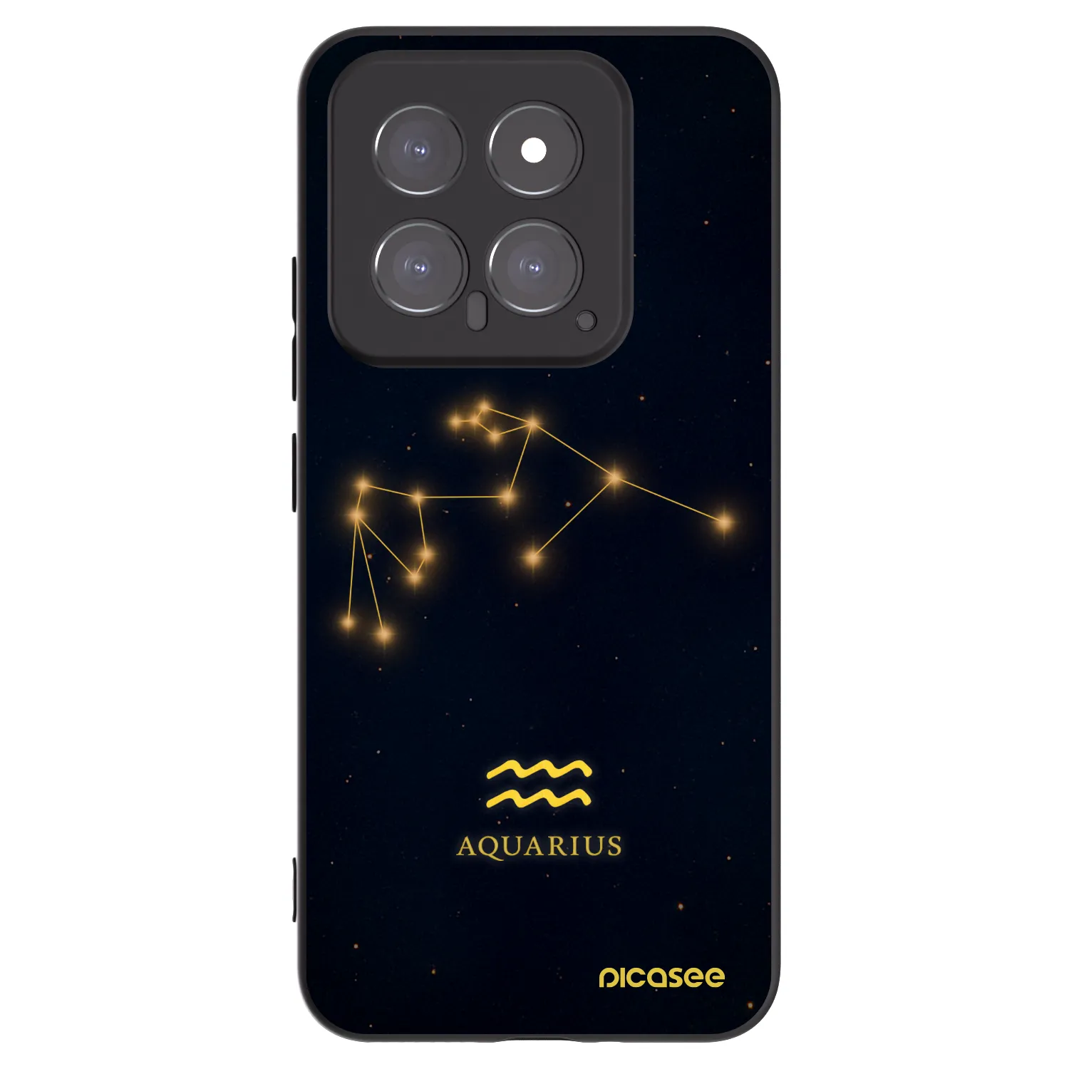 Picasee crna silikonska maskica za Xiaomi 14 - AQUARIUS