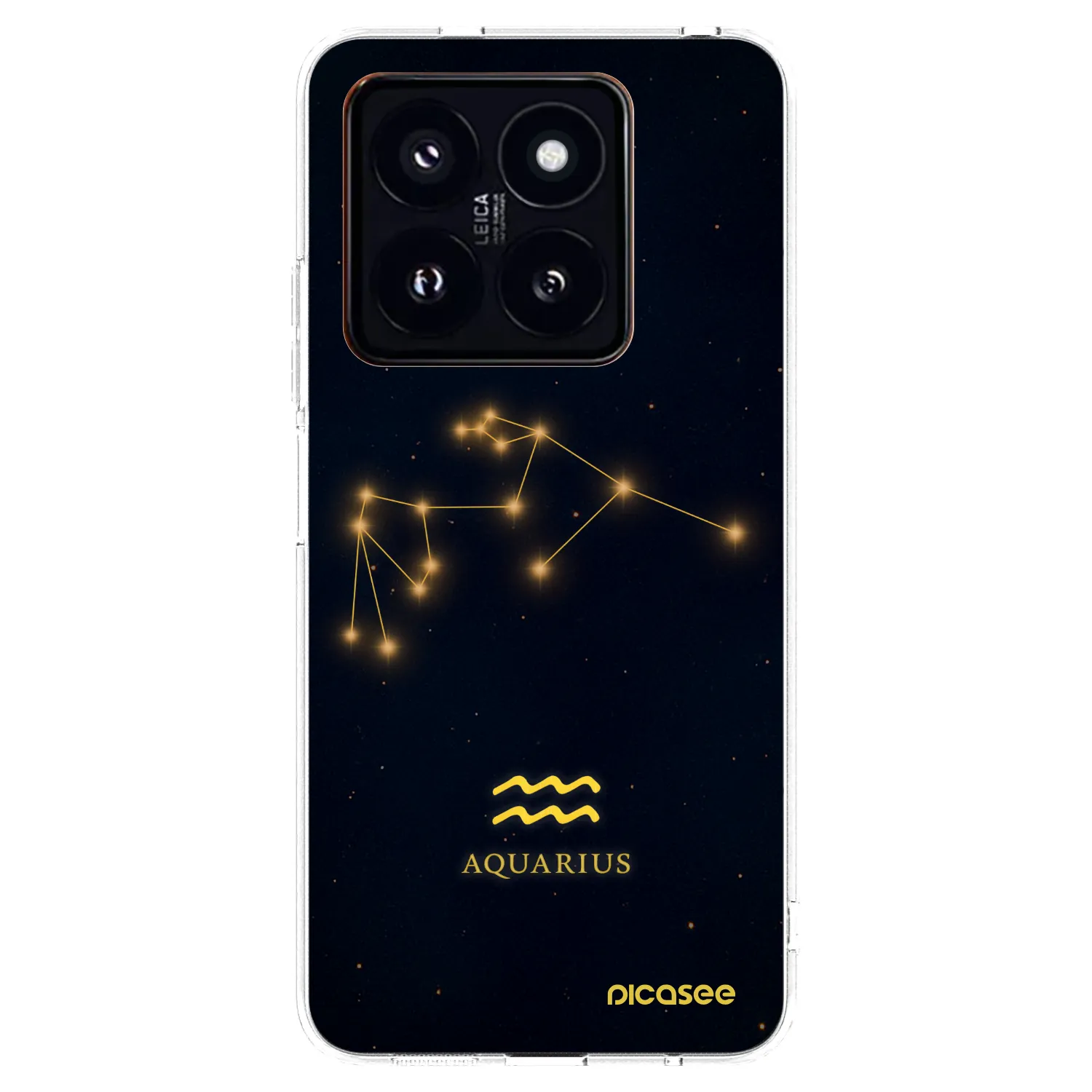 Picasee silikonska prozirna maskica za Xiaomi 14 Pro - AQUARIUS