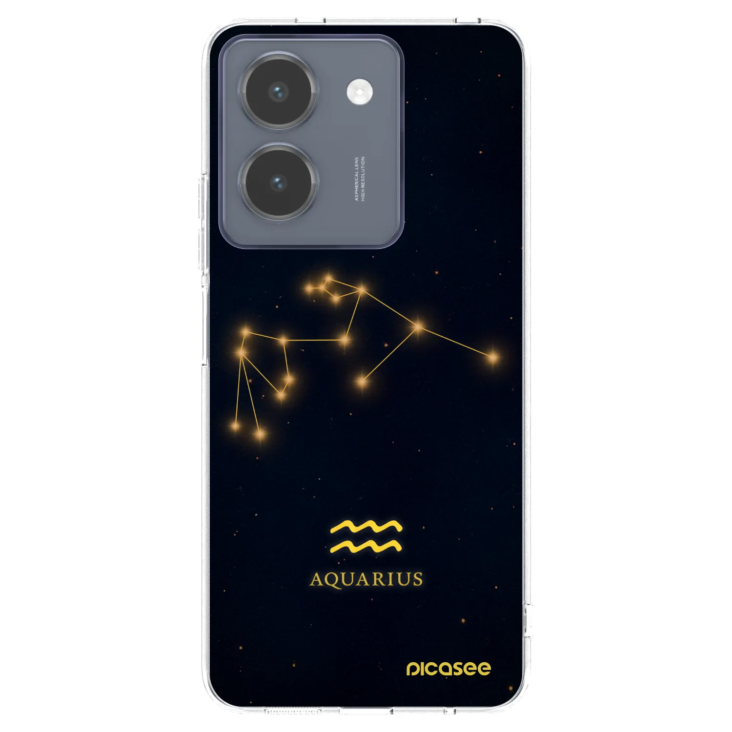 Picasee silikonska prozirna maskica za Vivo Y36 4G - AQUARIUS