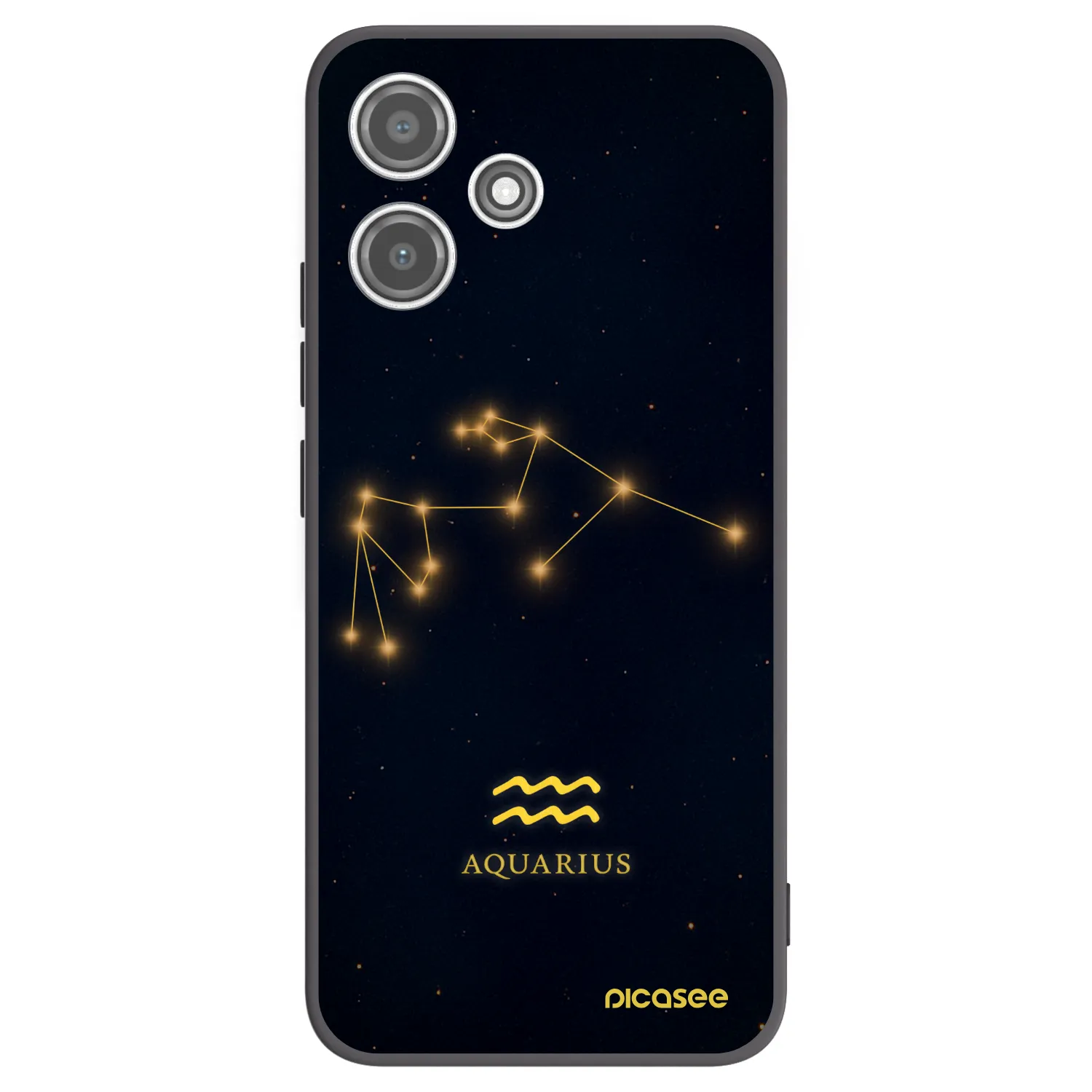 Picasee crna silikonska maskica za Xiaomi Redmi 12 5G - AQUARIUS