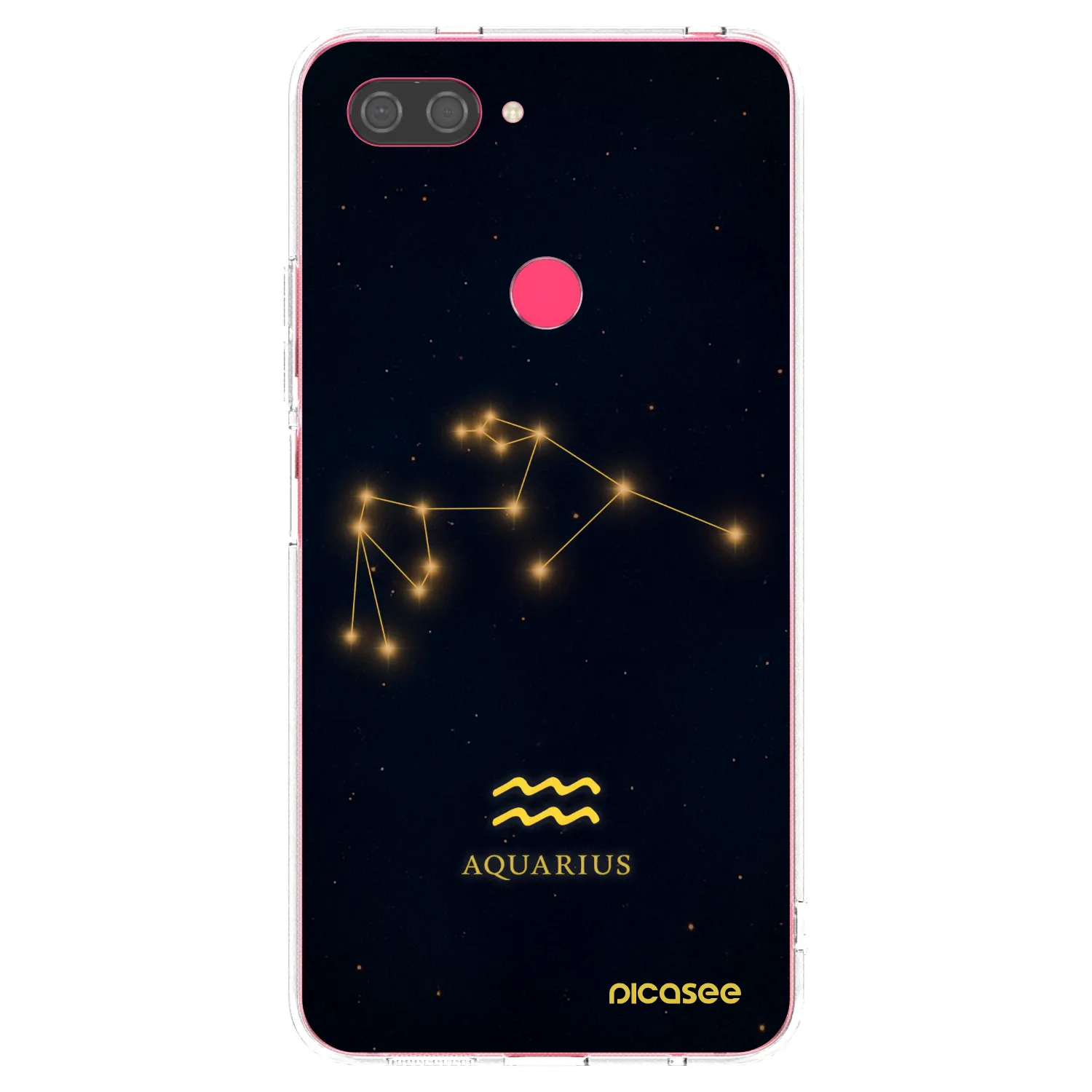 Picasee silikonska prozirna maskica za Xiaomi Mi 8 Lite - AQUARIUS