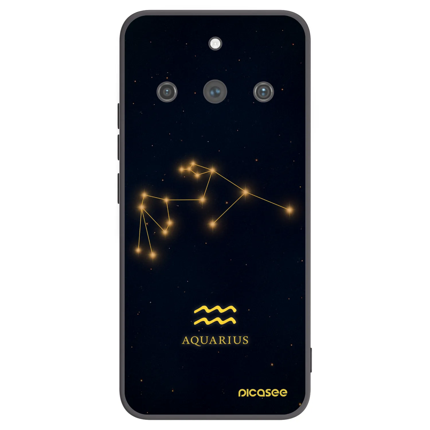 Picasee crna silikonska maskica za Realme 11 Pro+ - AQUARIUS