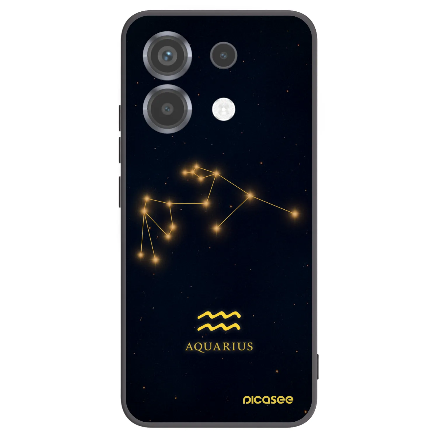 Picasee crna silikonska maskica za Xiaomi Poco X6 - AQUARIUS