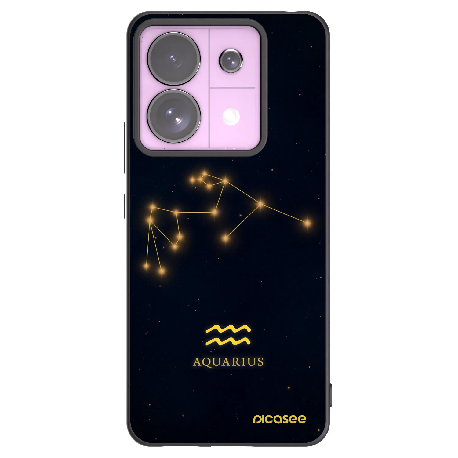 Picasee crna silikonska maskica za Xiaomi Redmi Note 13 Pro 5G - AQUARIUS