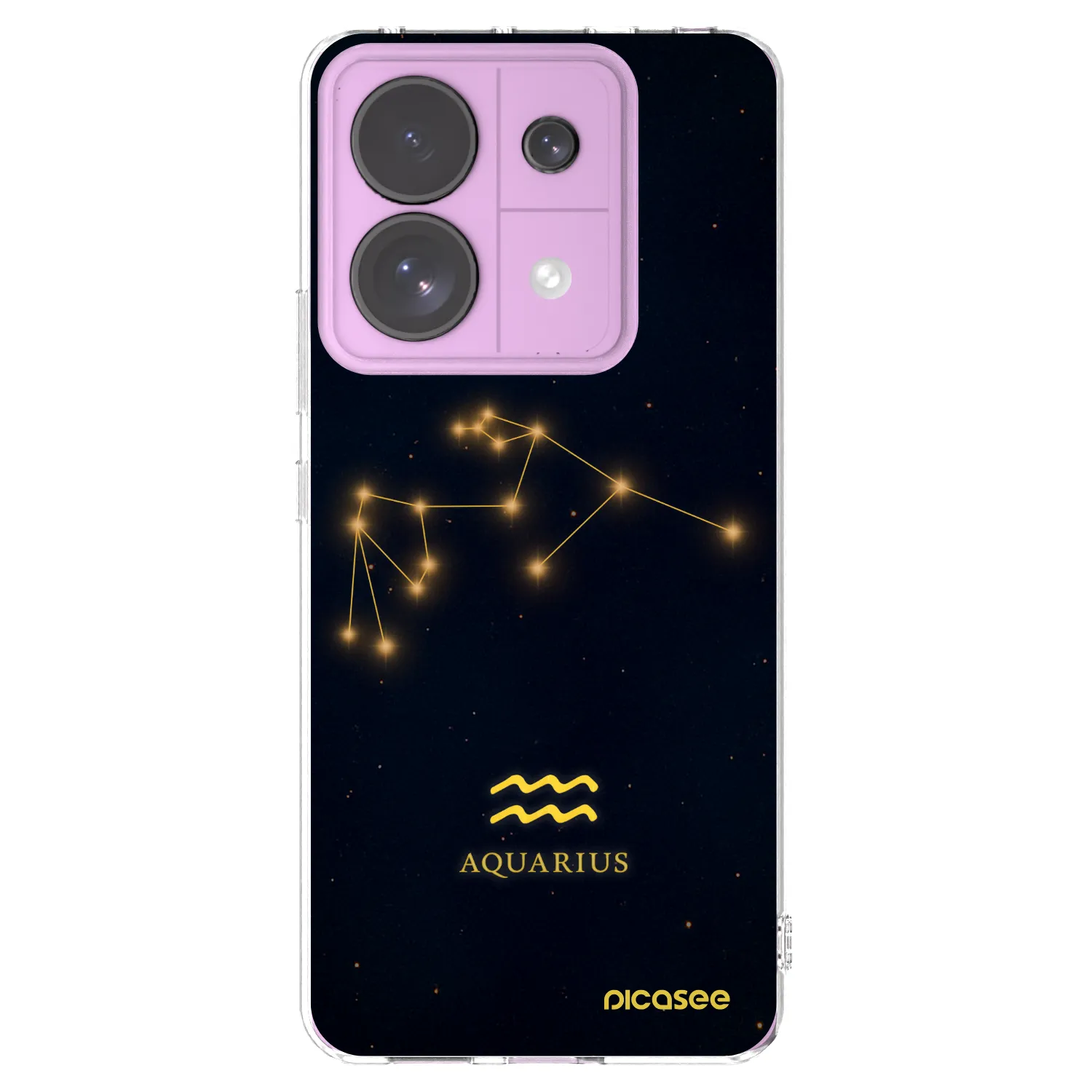 Picasee silikonska prozirna maskica za Xiaomi Redmi Note 13 Pro 5G - AQUARIUS