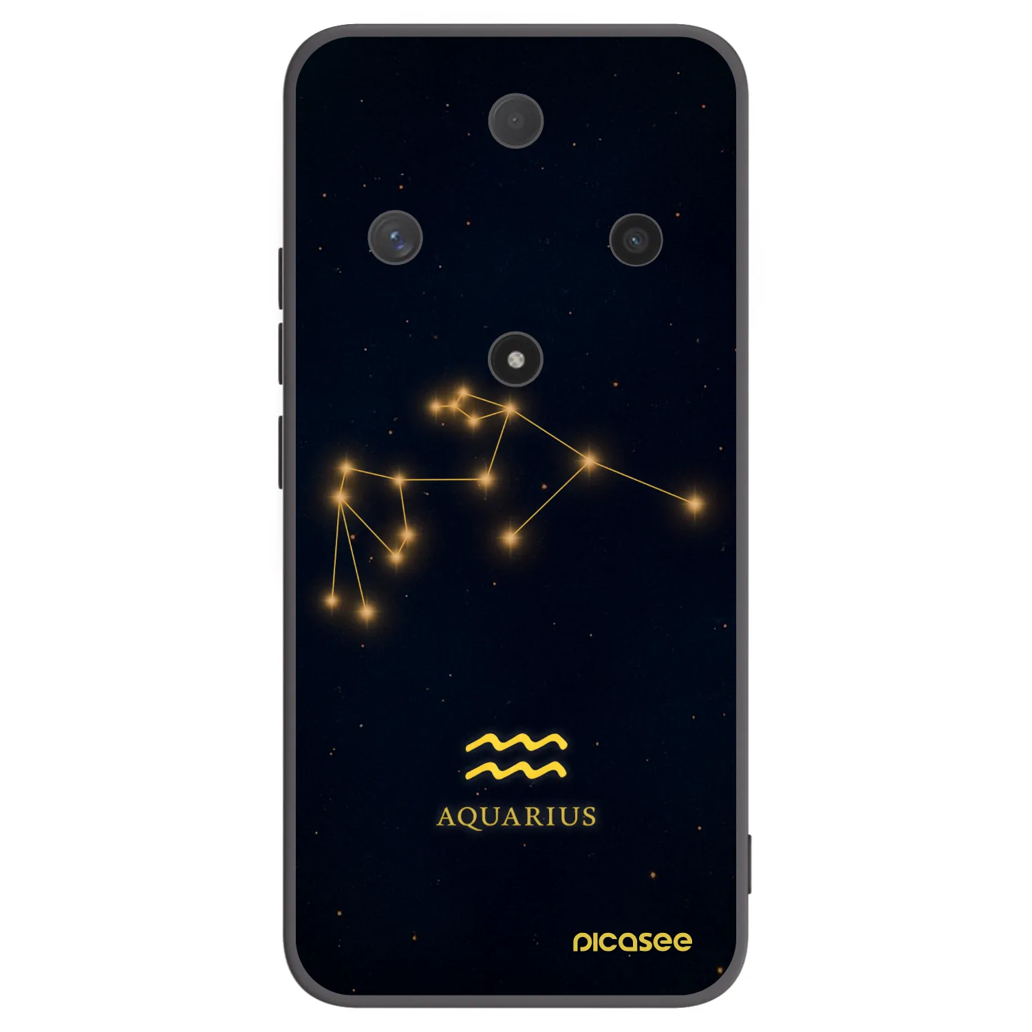 Picasee crna silikonska maskica za Honor Magic6 Lite 5G - AQUARIUS