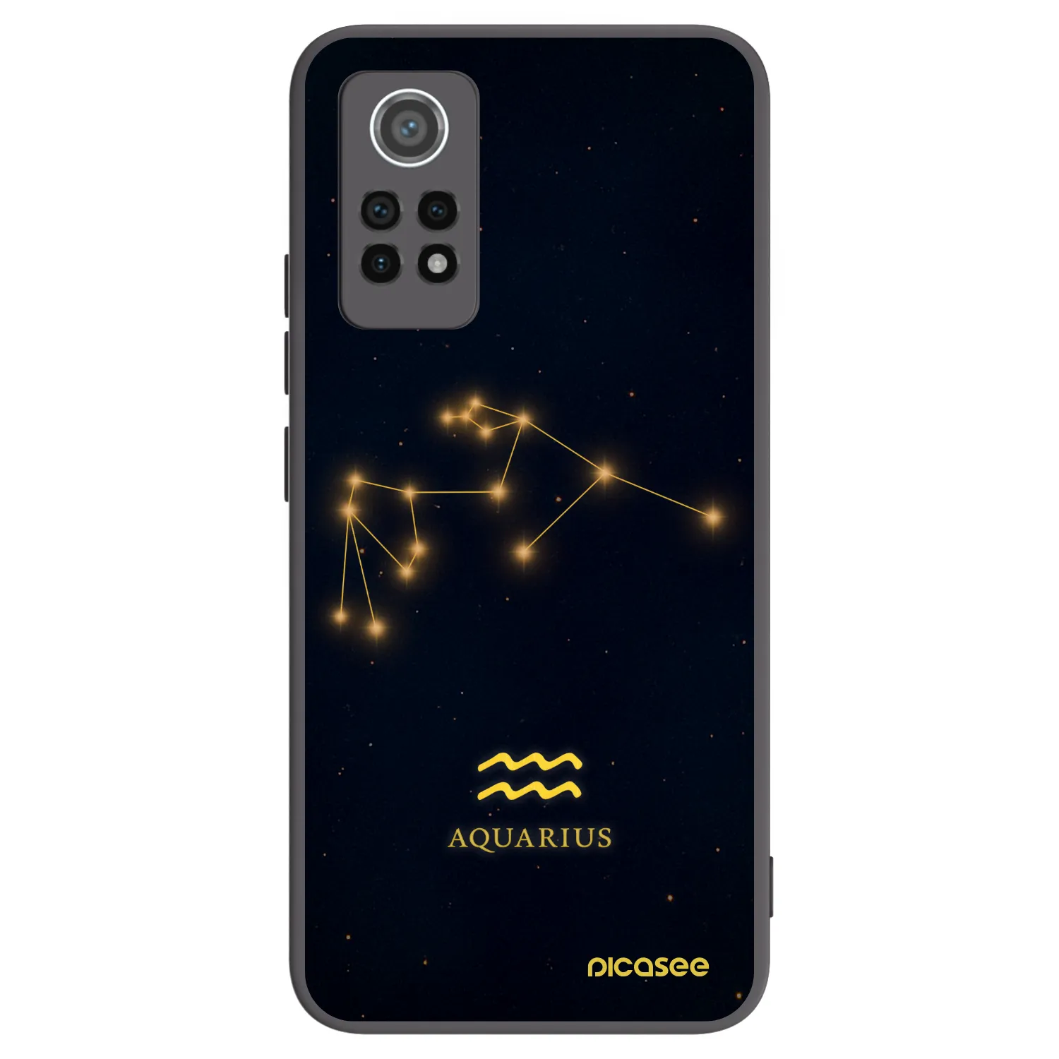 Picasee crna silikonska maskica za Xiaomi Redmi Note 12 Pro 4G - AQUARIUS