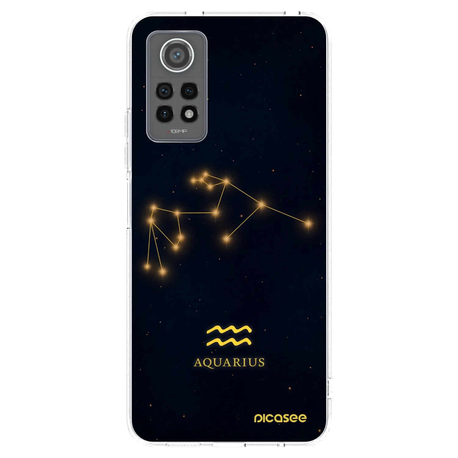 Picasee silikonska prozirna maskica za Xiaomi Redmi Note 12 Pro 4G - AQUARIUS