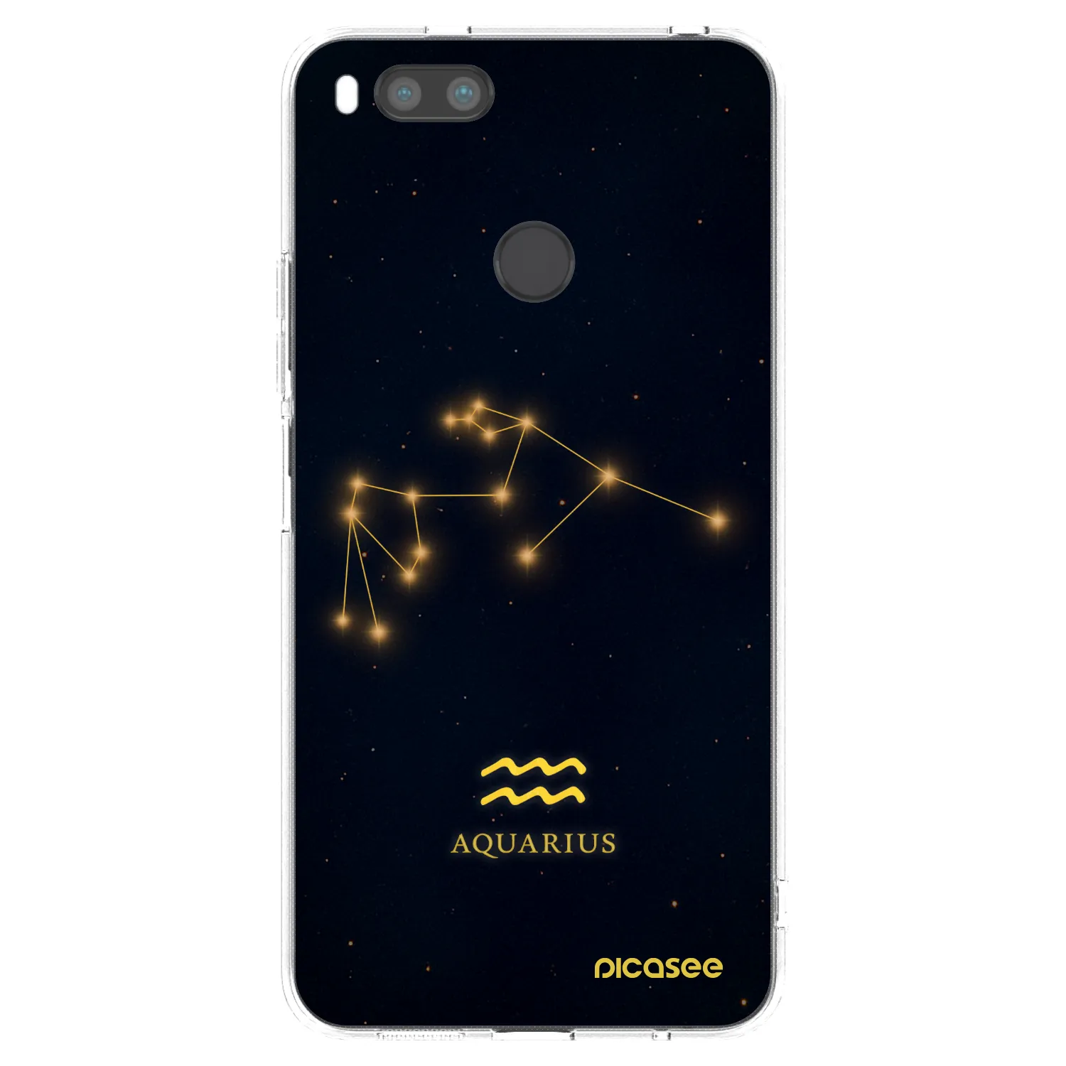 Picasee silikonska prozirna maskica za Xiaomi Mi A1 Global - AQUARIUS