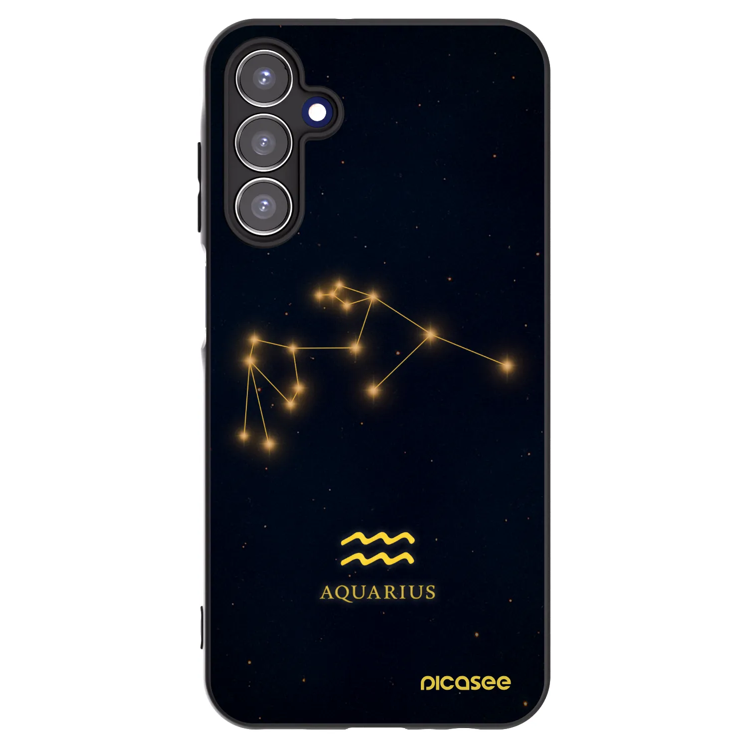 Picasee crna silikonska maskica za Samsung Galaxy A15 A155F 4G - AQUARIUS