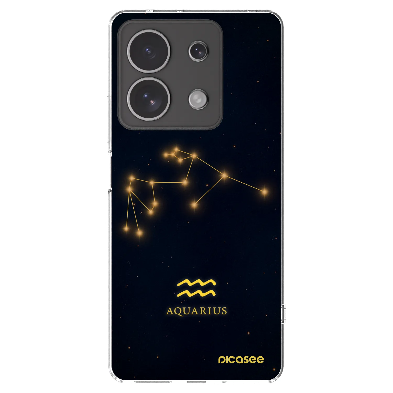 Picasee silikonska prozirna maskica za Xiaomi Redmi Note 13 4G - AQUARIUS