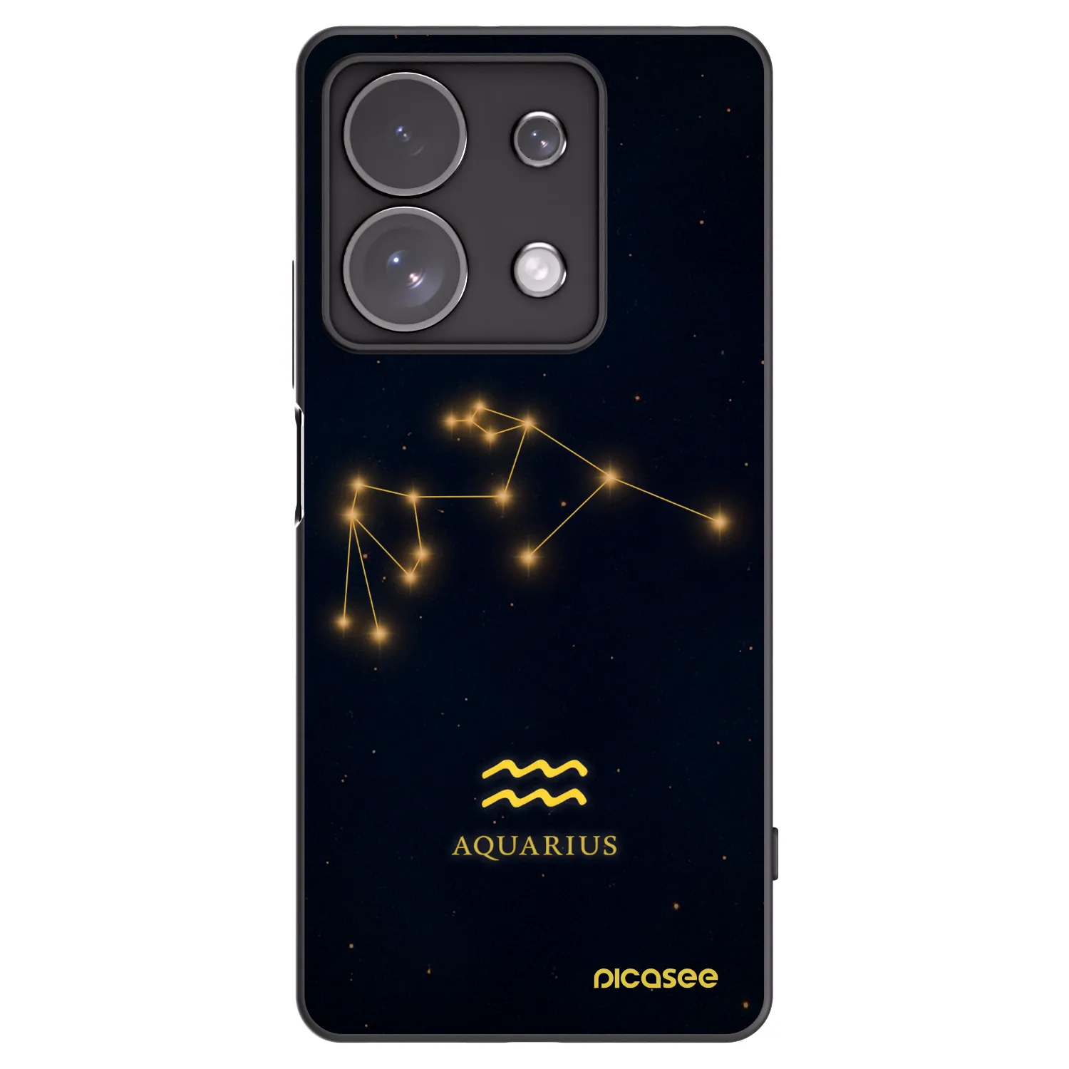 Picasee crna silikonska maskica za Xiaomi Redmi Note 13 Pro 4G - AQUARIUS
