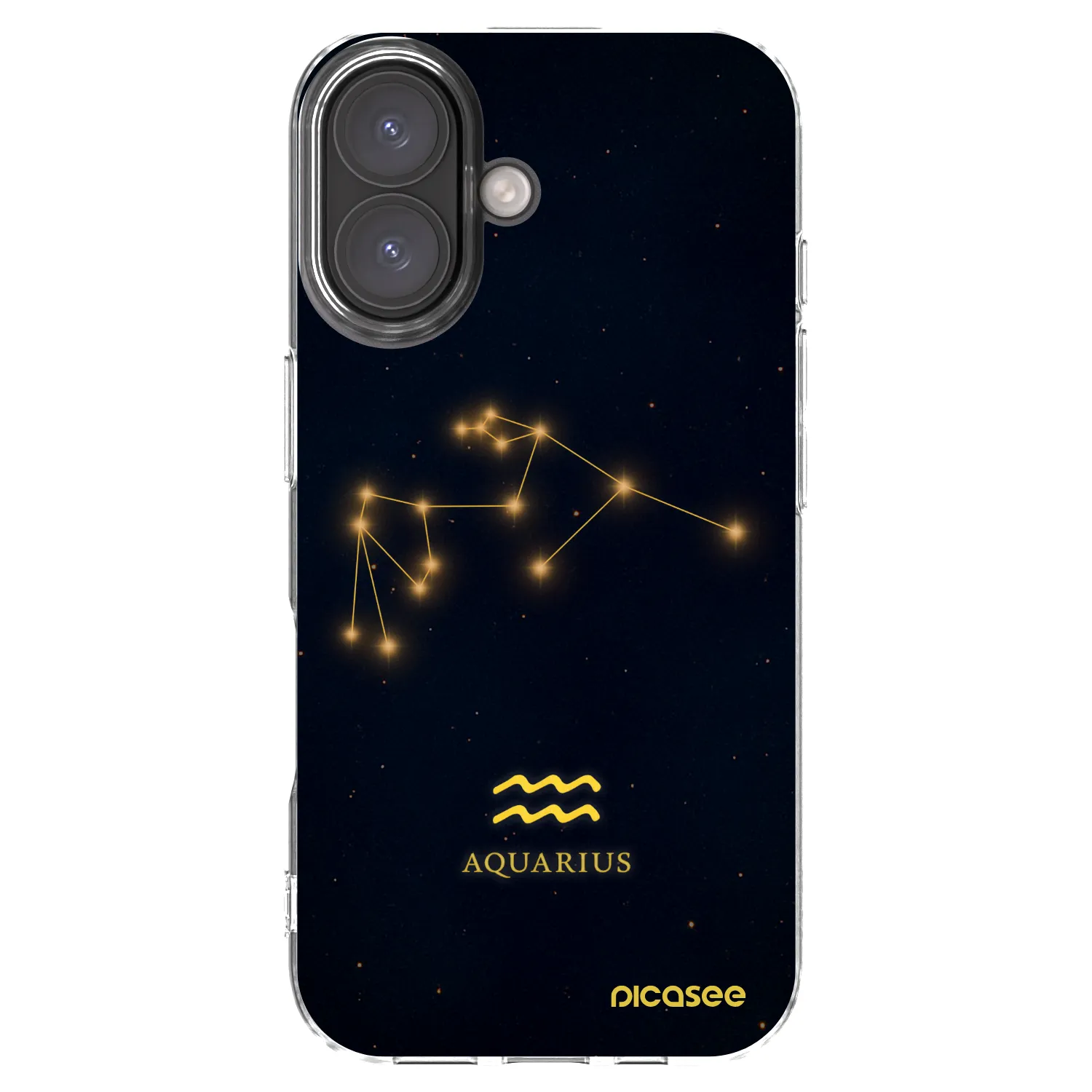 Picasee silikonska prozirna maskica za Apple iPhone 16 - AQUARIUS