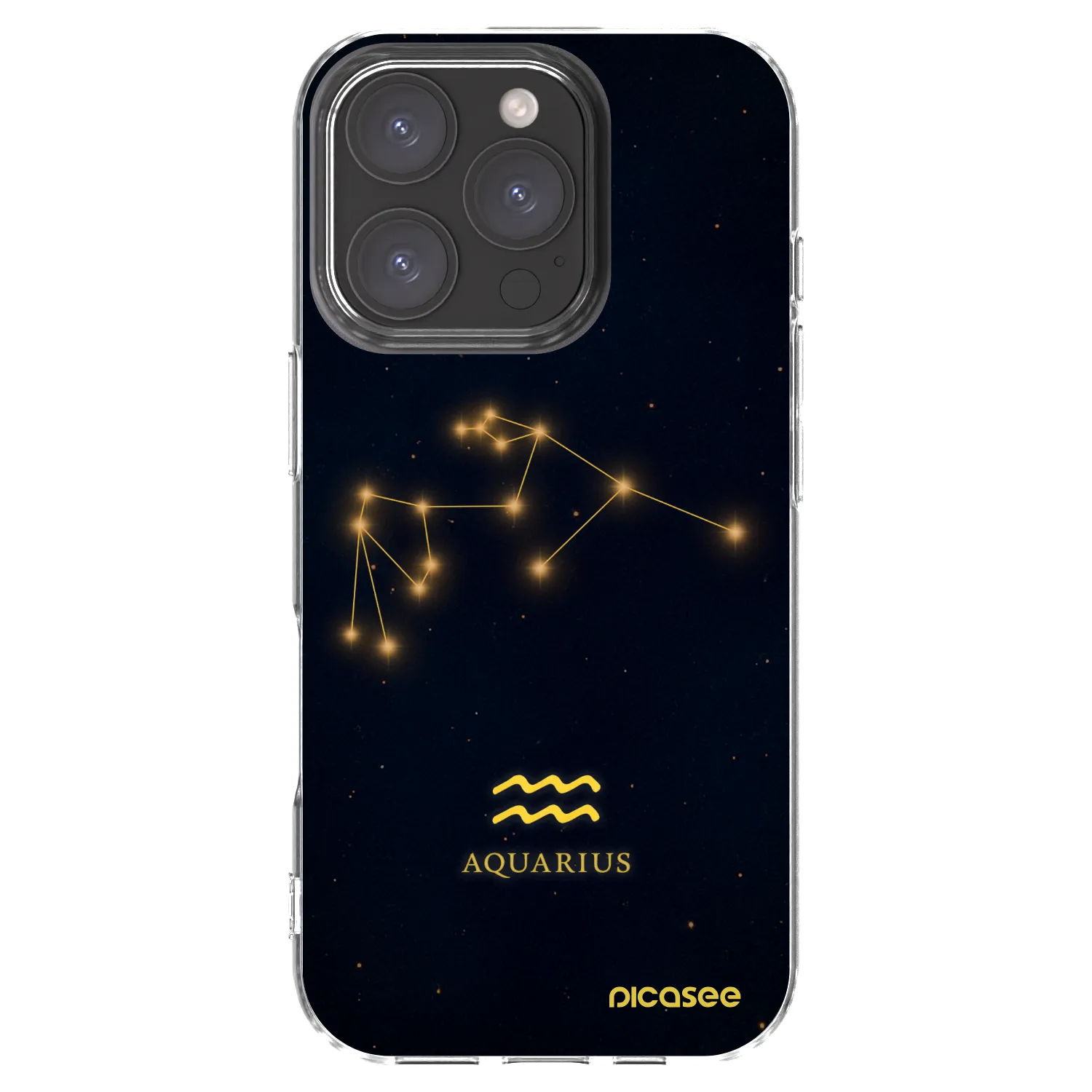 Picasee silikonska prozirna maskica za Apple iPhone 16 Pro - AQUARIUS