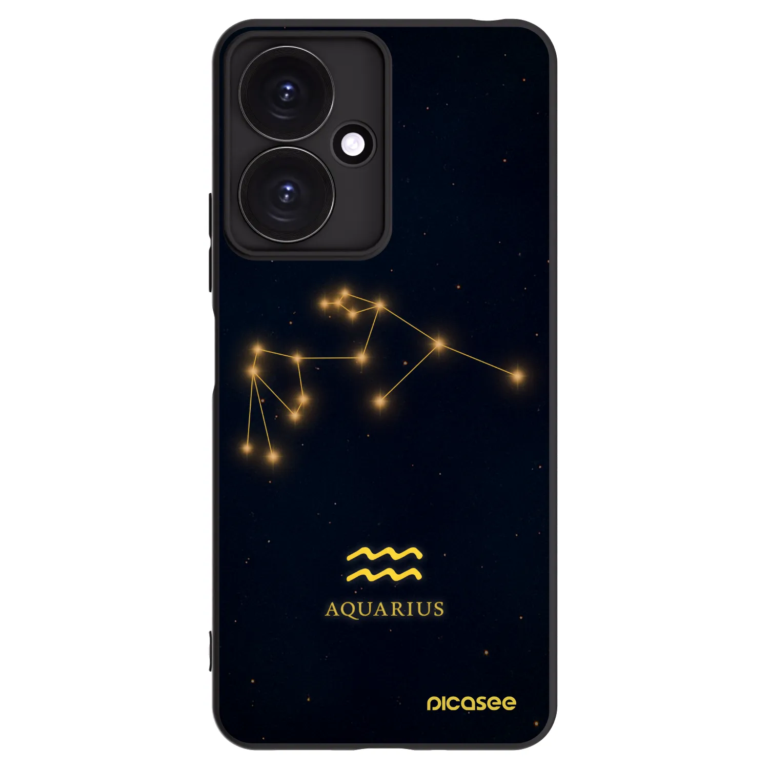 Picasee crna silikonska maskica za Xiaomi Redmi 13C 5G - AQUARIUS