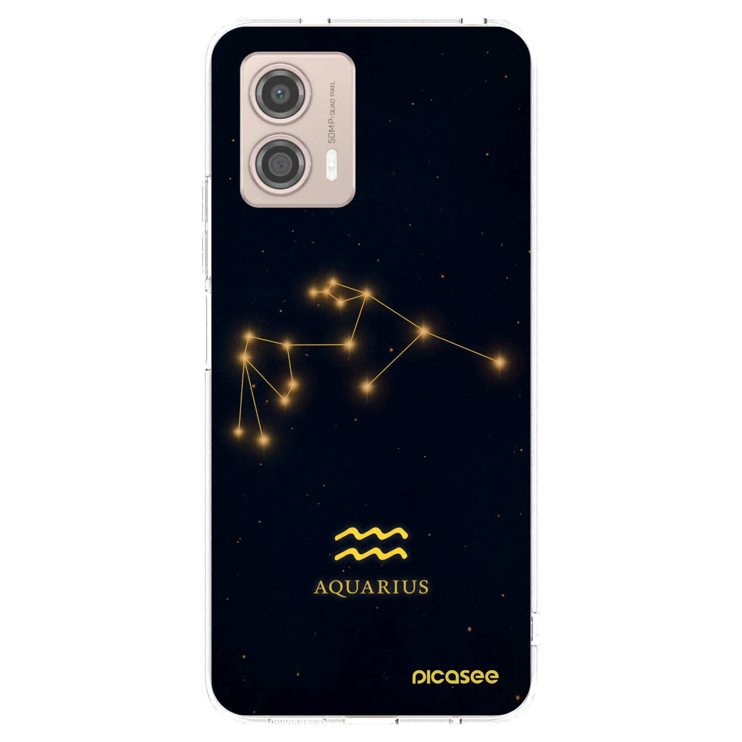 Picasee silikonska prozirna maskica za Motorola Moto G53 5G - AQUARIUS