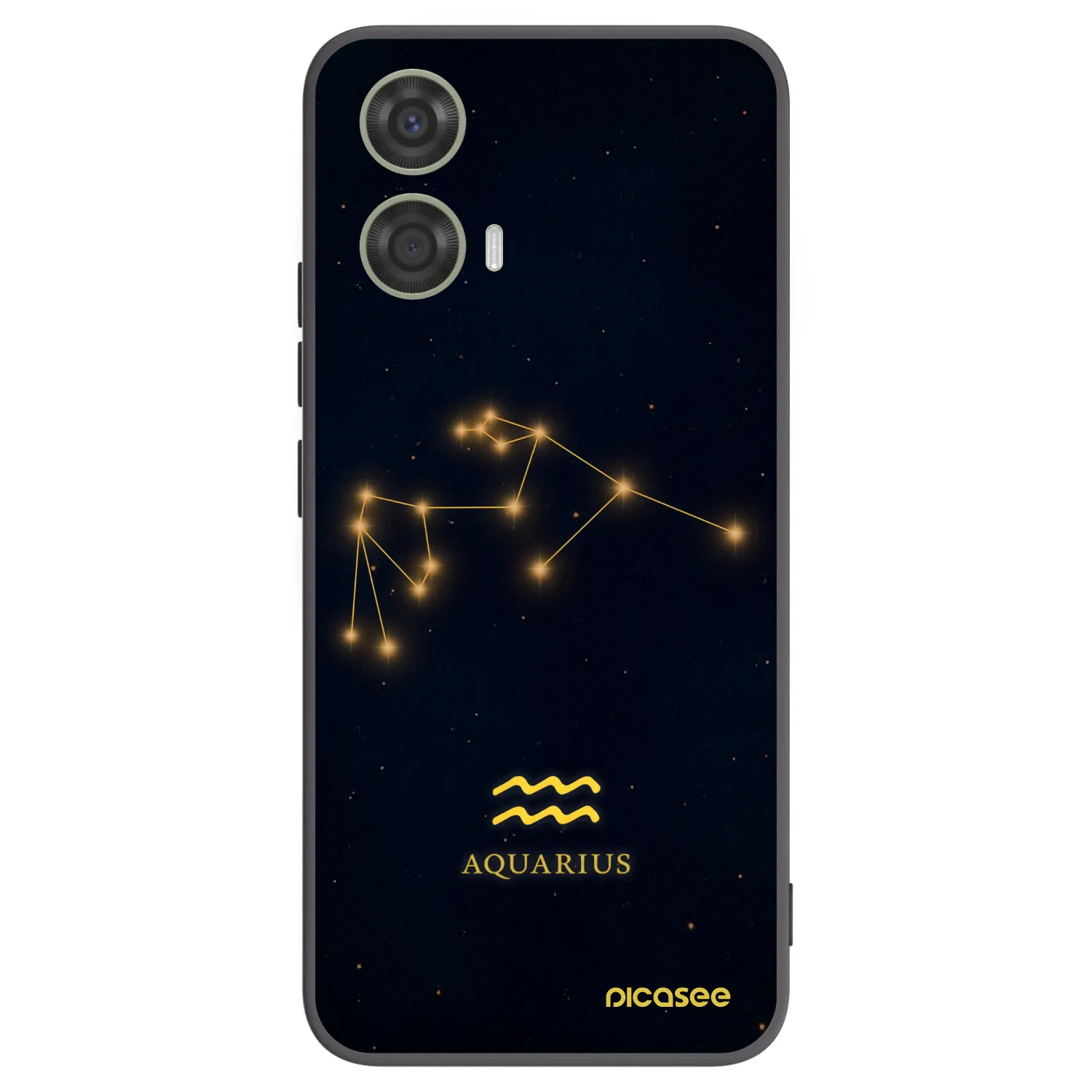 Picasee crna silikonska maskica za Motorola Moto G24 - AQUARIUS