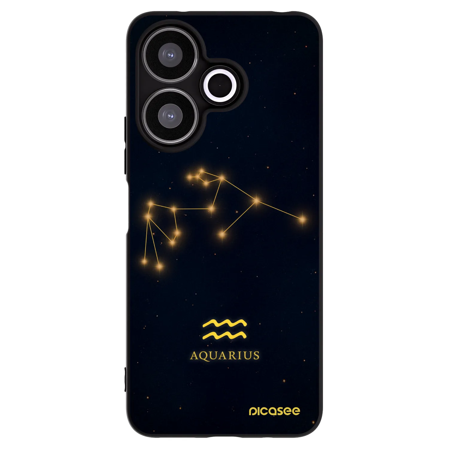 Picasee crna silikonska maskica za Xiaomi Redmi 13 4G - AQUARIUS