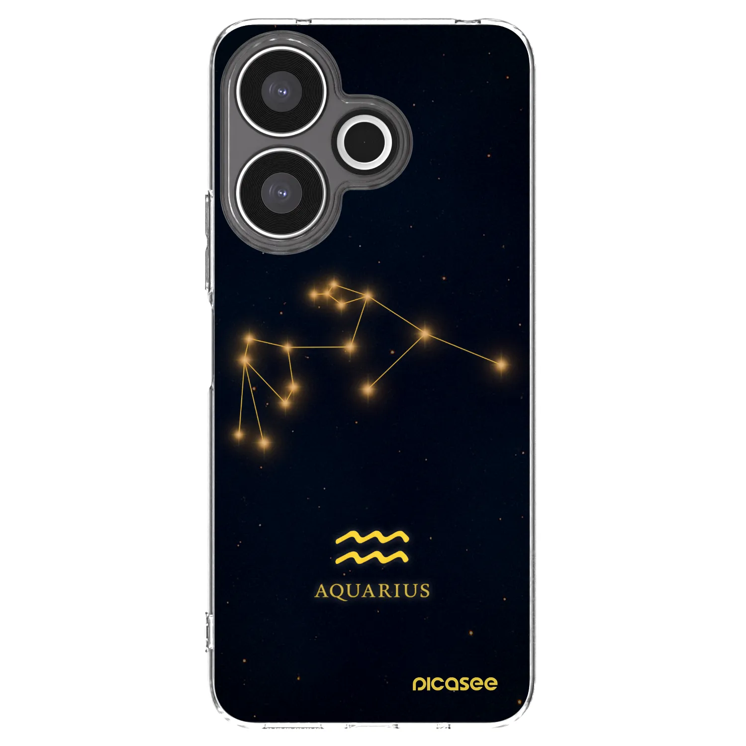 Picasee silikonska prozirna maskica za Xiaomi Redmi 13 4G - AQUARIUS
