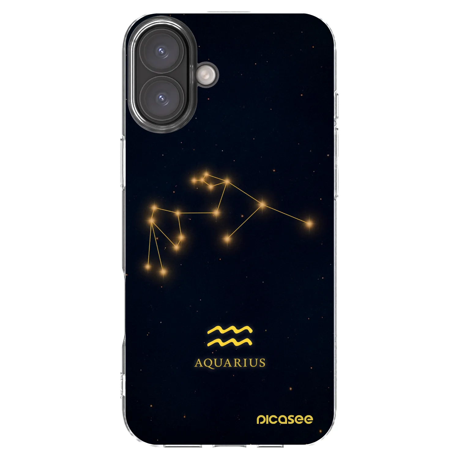 Picasee silikonska prozirna maskica za Apple iPhone 16 Plus - AQUARIUS