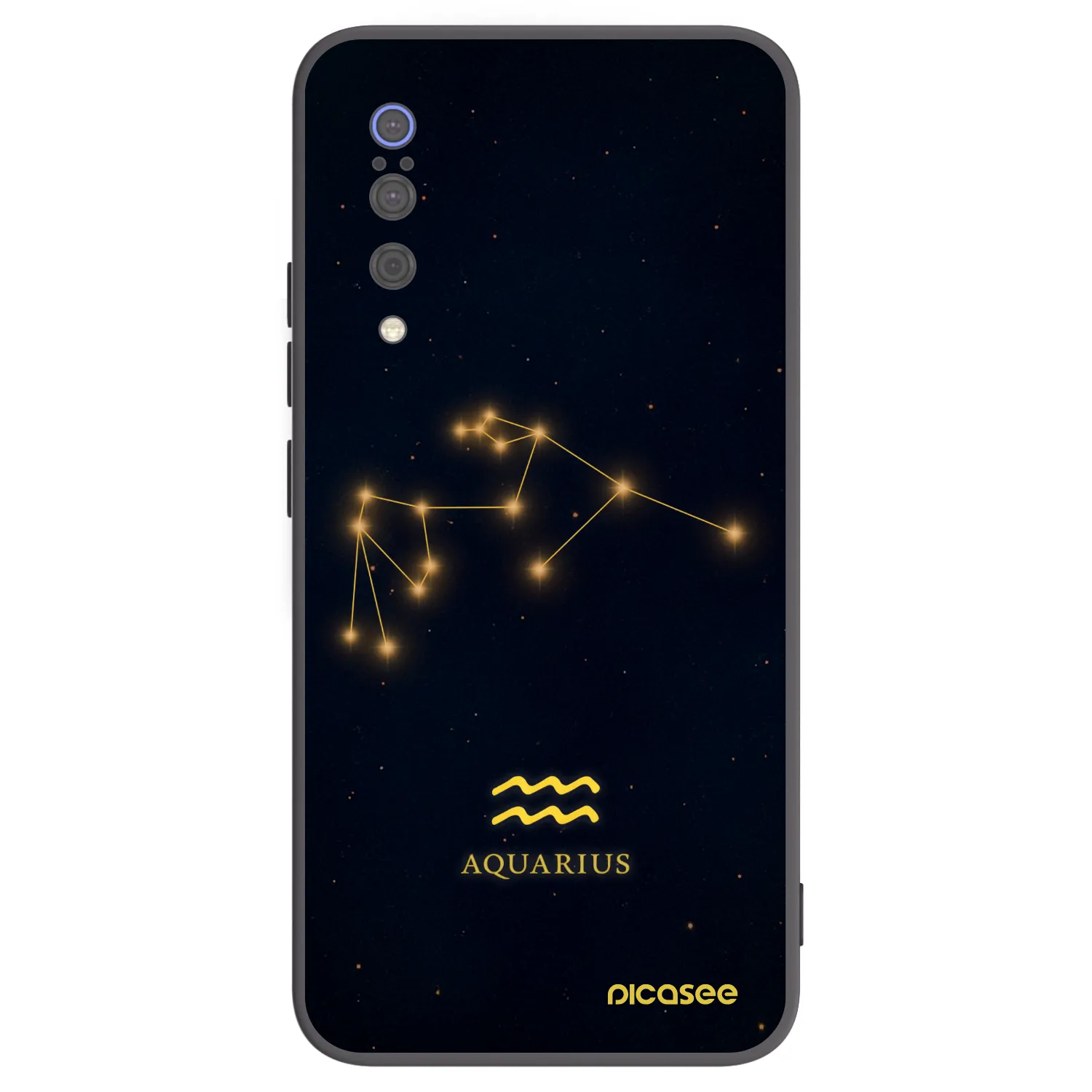 Picasee crna silikonska maskica za Xiaomi Mi 9 - AQUARIUS