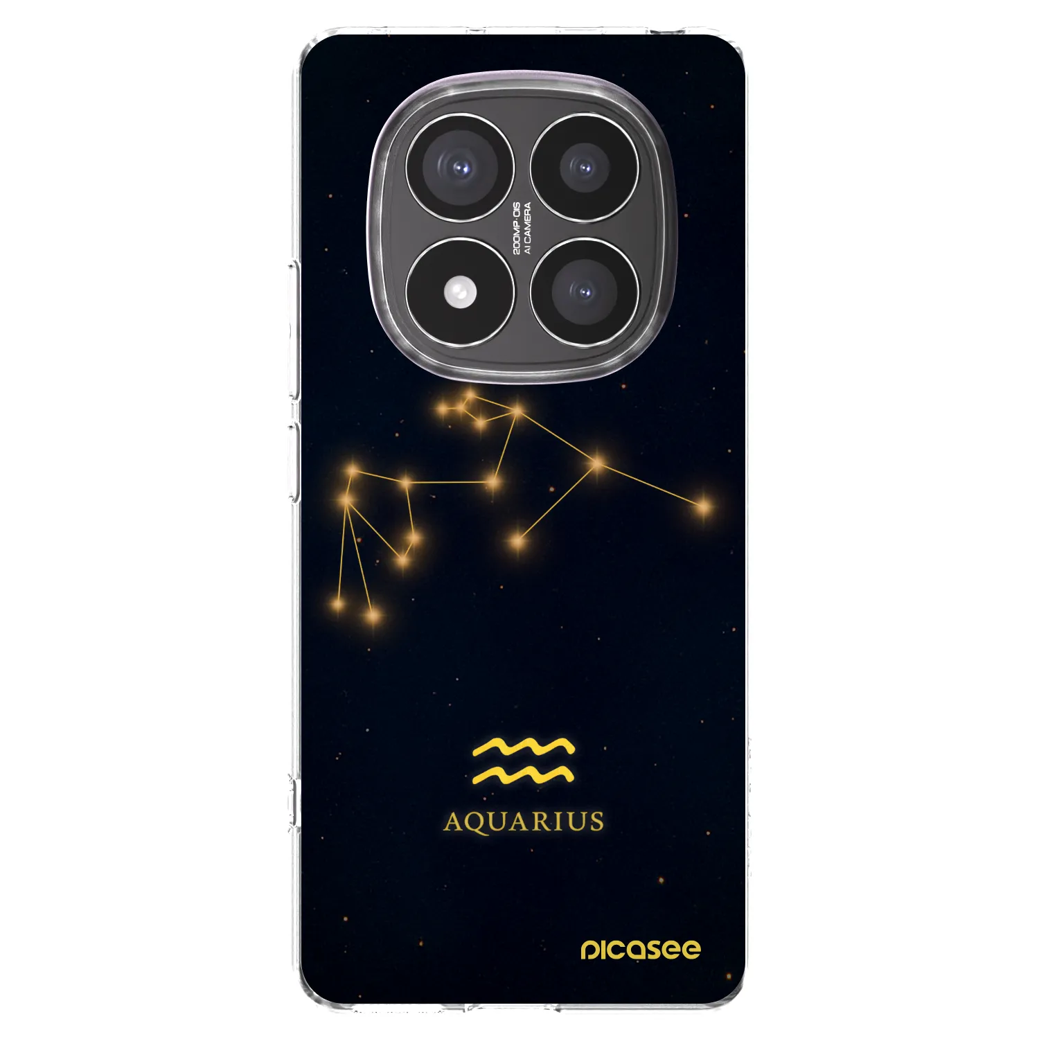Picasee silikonska prozirna maskica za Xiaomi Redmi Note 14 Pro+ 5G - AQUARIUS
