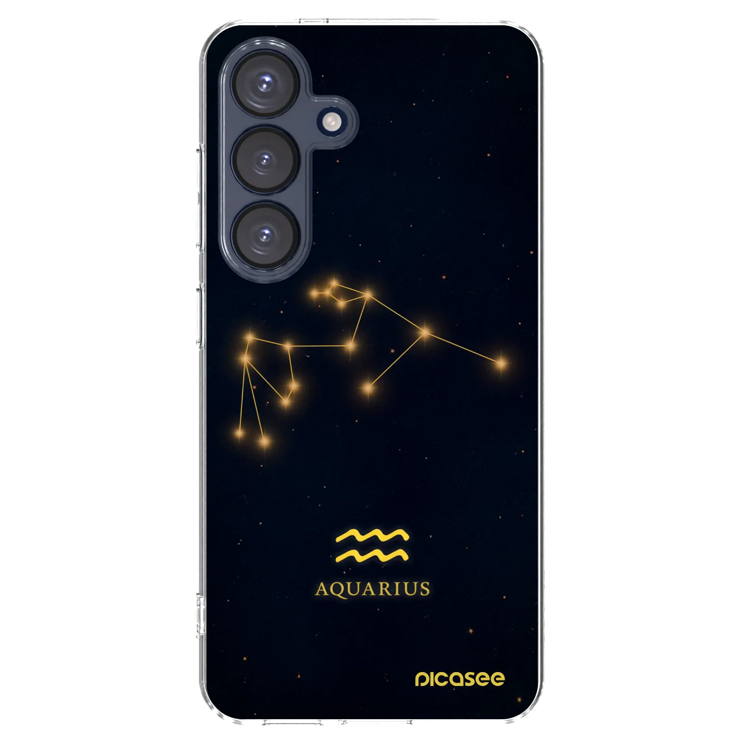 Picasee silikonska prozirna maskica za Samsung Galaxy S25 5G - AQUARIUS