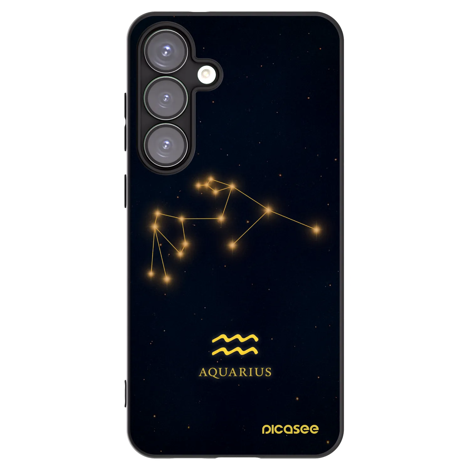 Picasee crna silikonska maskica za Samsung Galaxy S25+ 5G - AQUARIUS