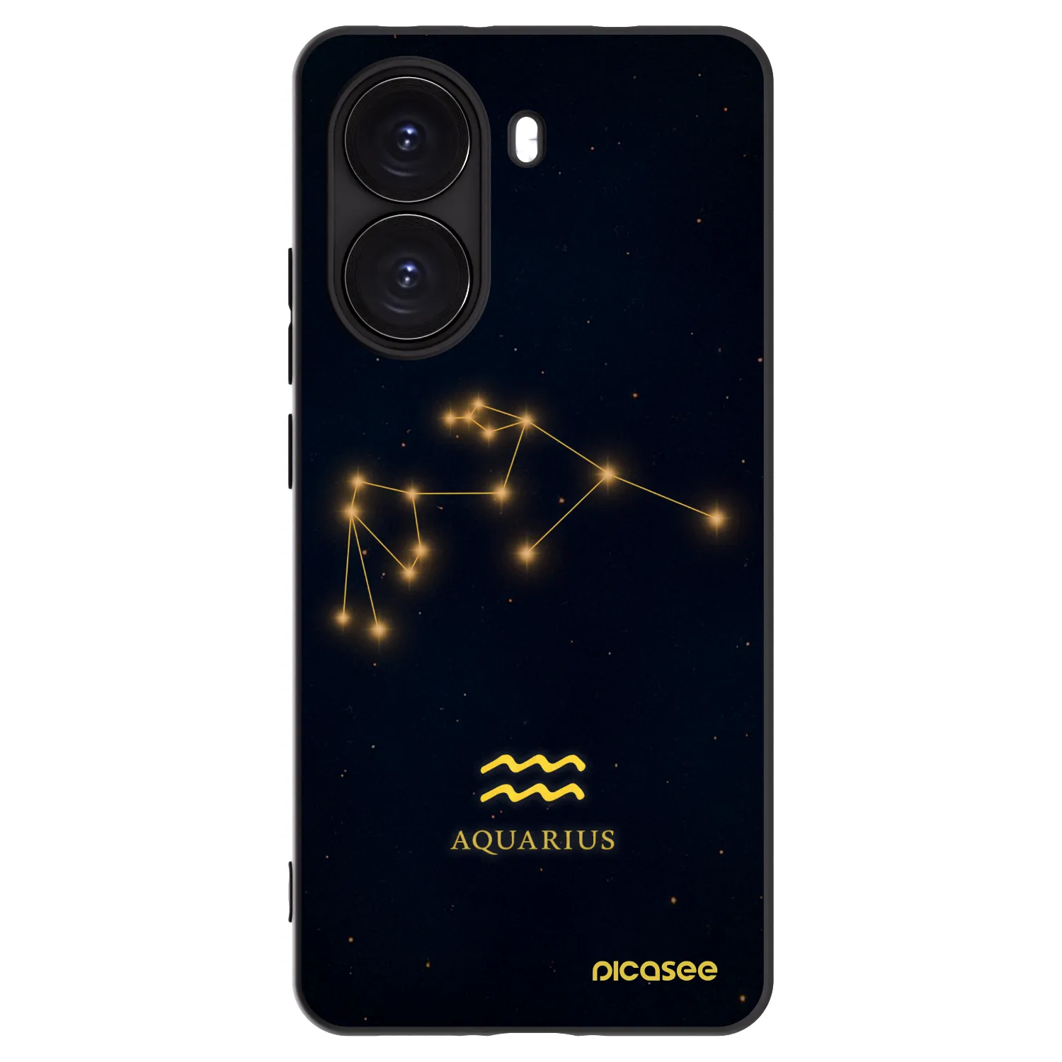 Picasee crna silikonska maskica za Xiaomi Poco X7 Pro 5G - AQUARIUS
