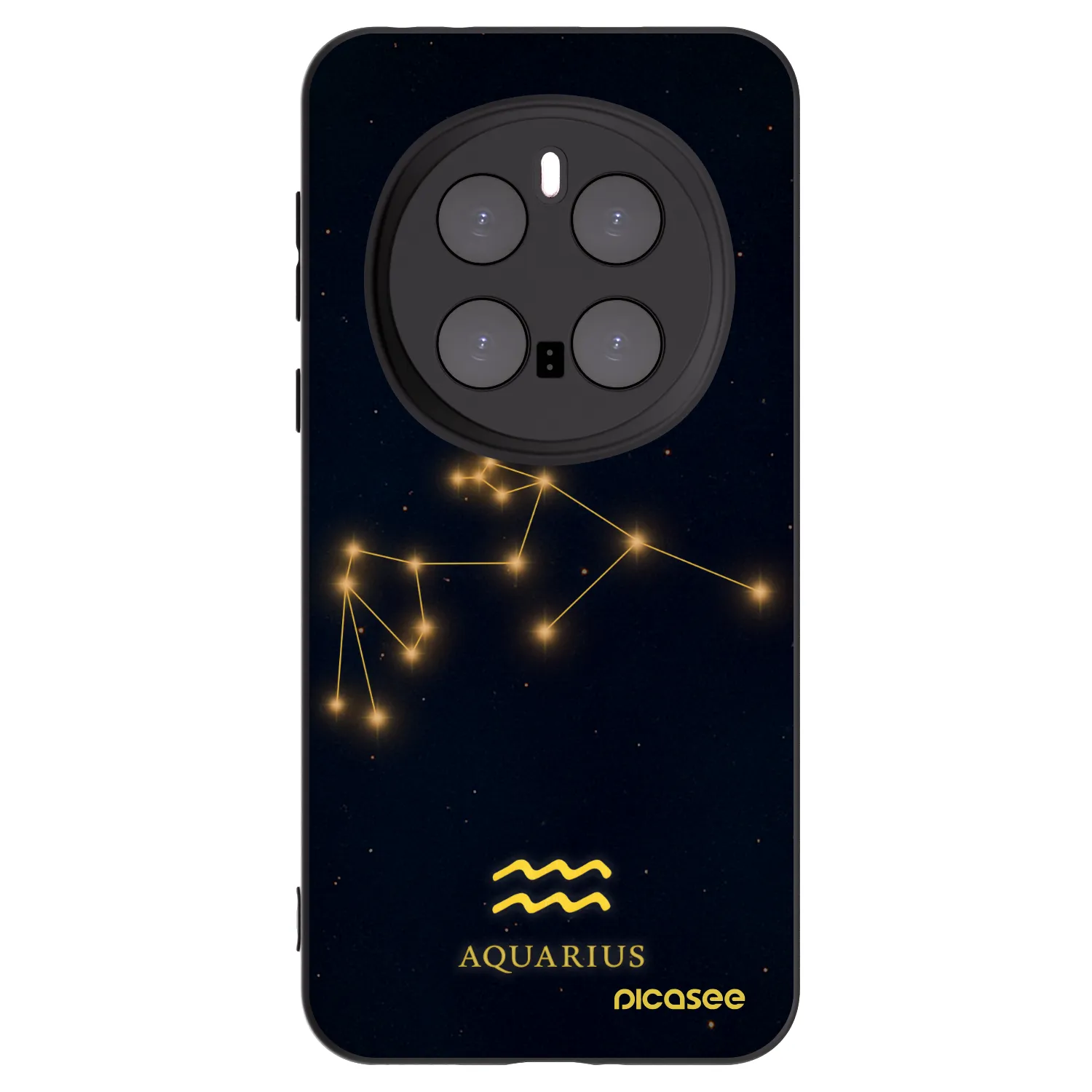 Picasee crna silikonska maskica za Honor Magic7 Pro 5G - AQUARIUS