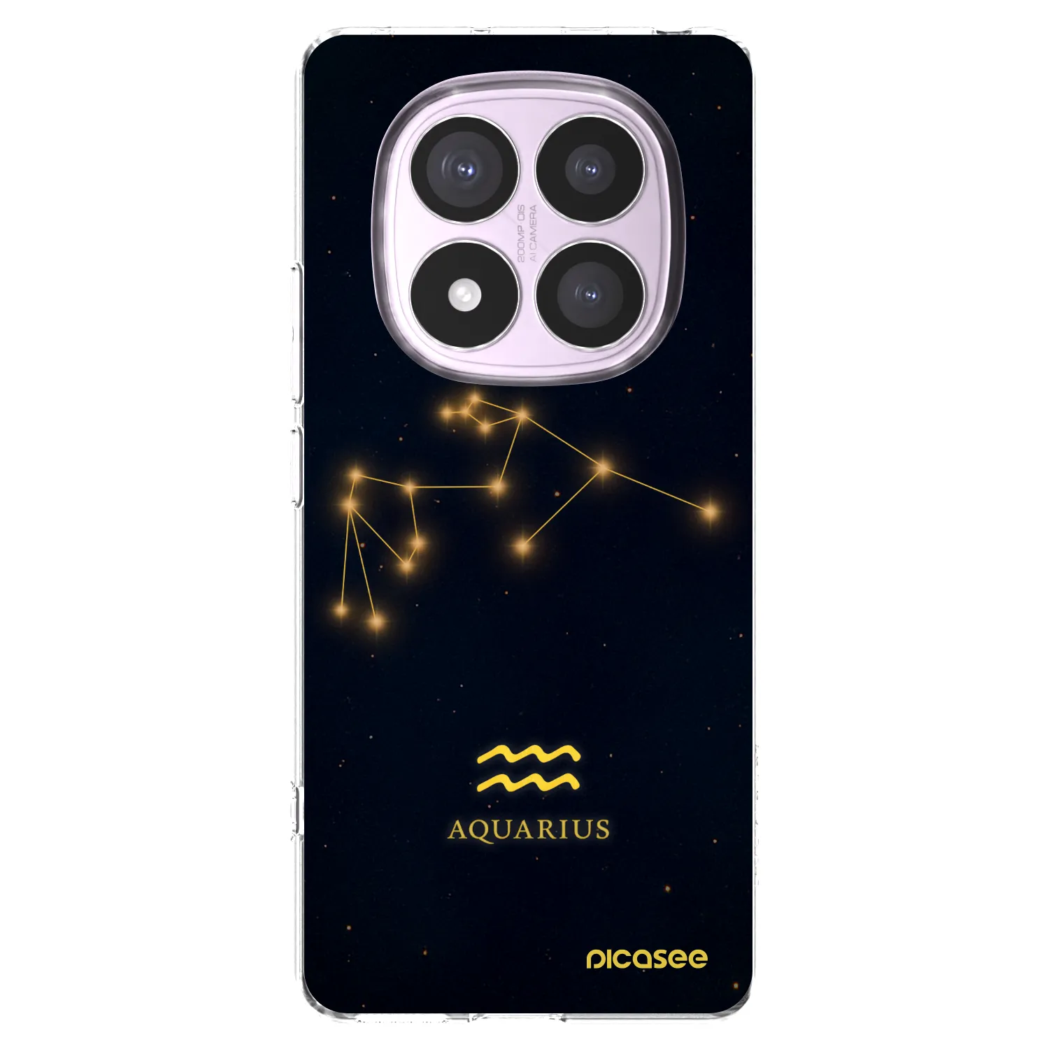 Picasee silikonska prozirna maskica za Xiaomi Redmi Note 14 Pro 4G - AQUARIUS