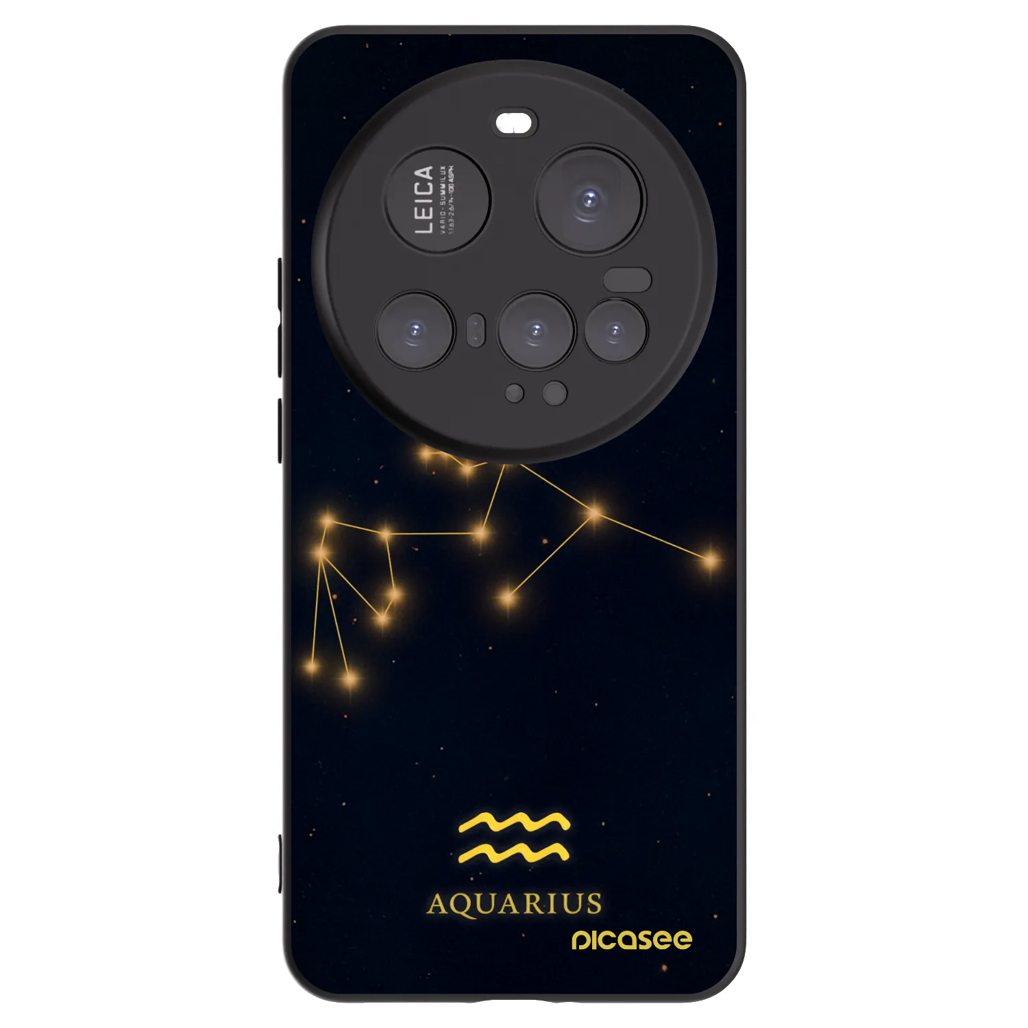 Picasee crna silikonska maskica za Xiaomi 15 Ultra - AQUARIUS