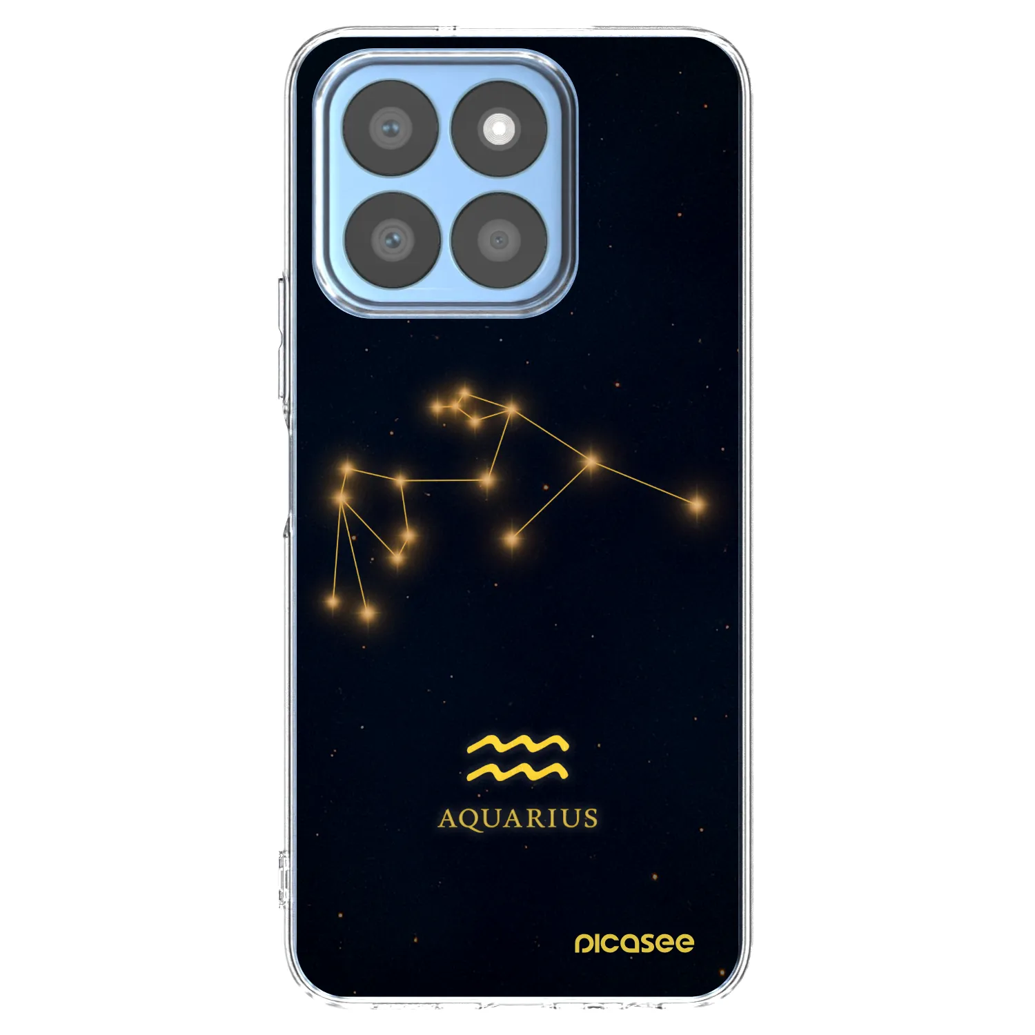 Picasee silikonska prozirna maskica za Honor X8c - AQUARIUS