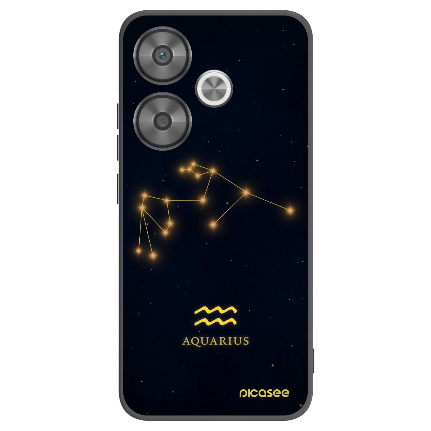 Picasee crna silikonska maskica za Xiaomi Poco F6 - AQUARIUS