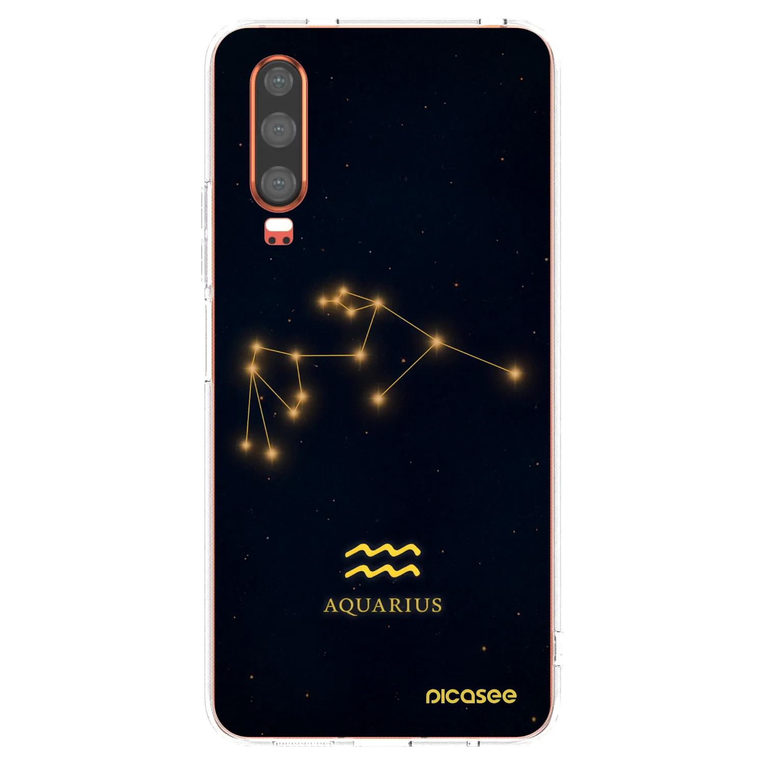 Picasee silikonska prozirna maskica za Huawei P30 - AQUARIUS